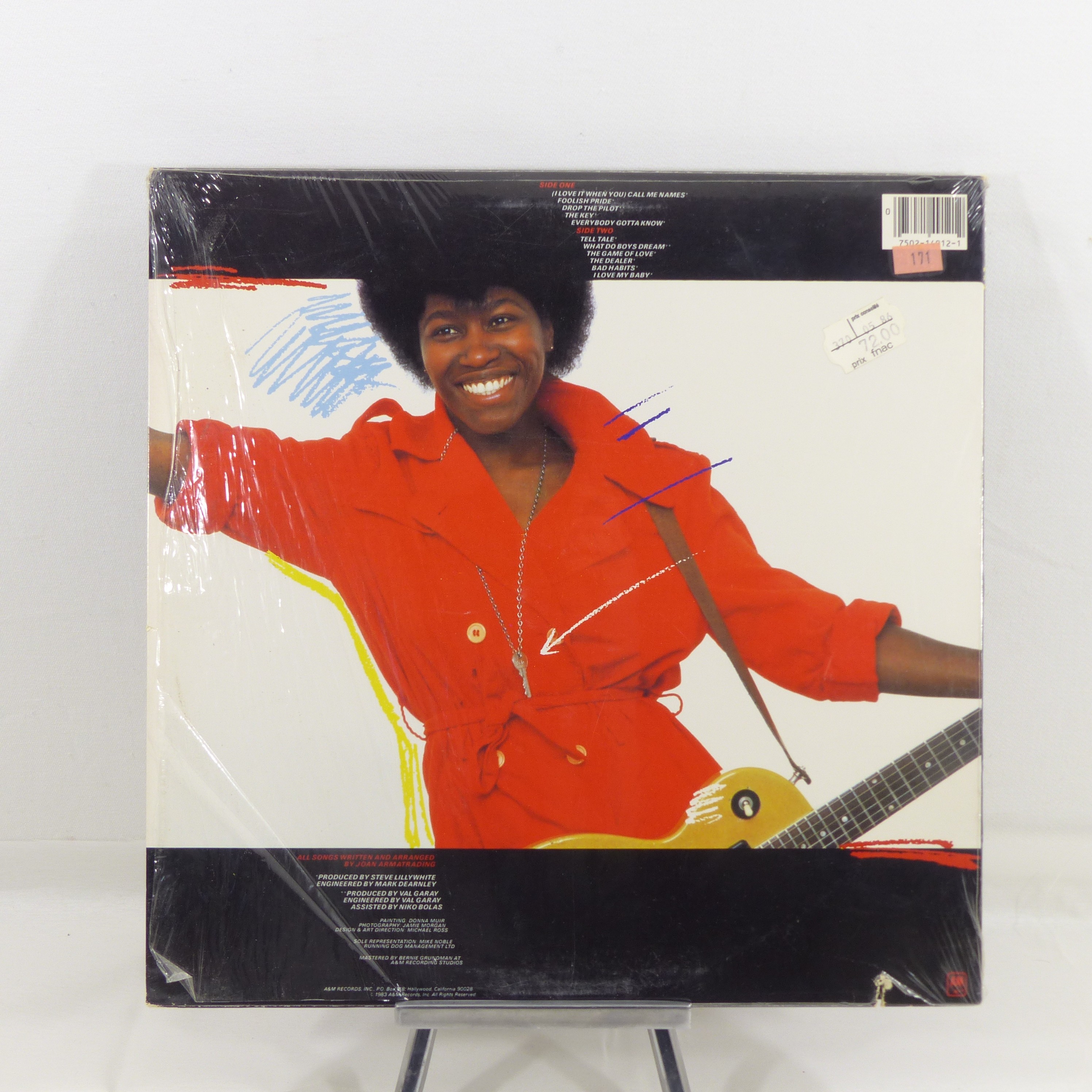 Vinyle 33T Joan Armatrading / The Key - A&M Records,1983 État correct - Vue 2 - 