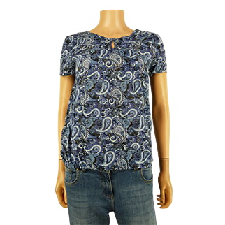 Blouse imprime cachemire - Taille 38 - John Baner - Modalova