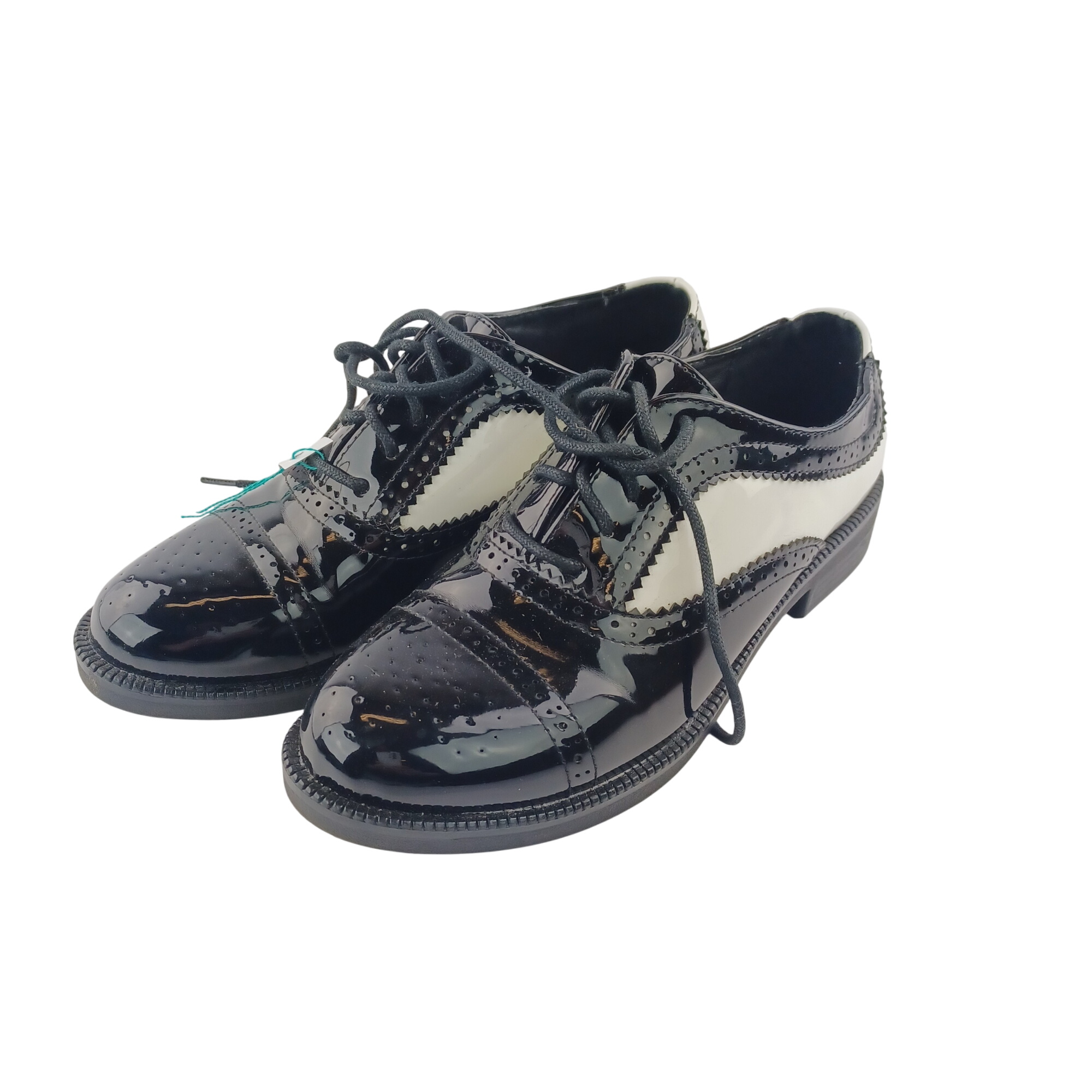 Petites chaussures laques et blanches en 36 La Bottine souriante Premier Cuir - Label Emmaus - Modalova