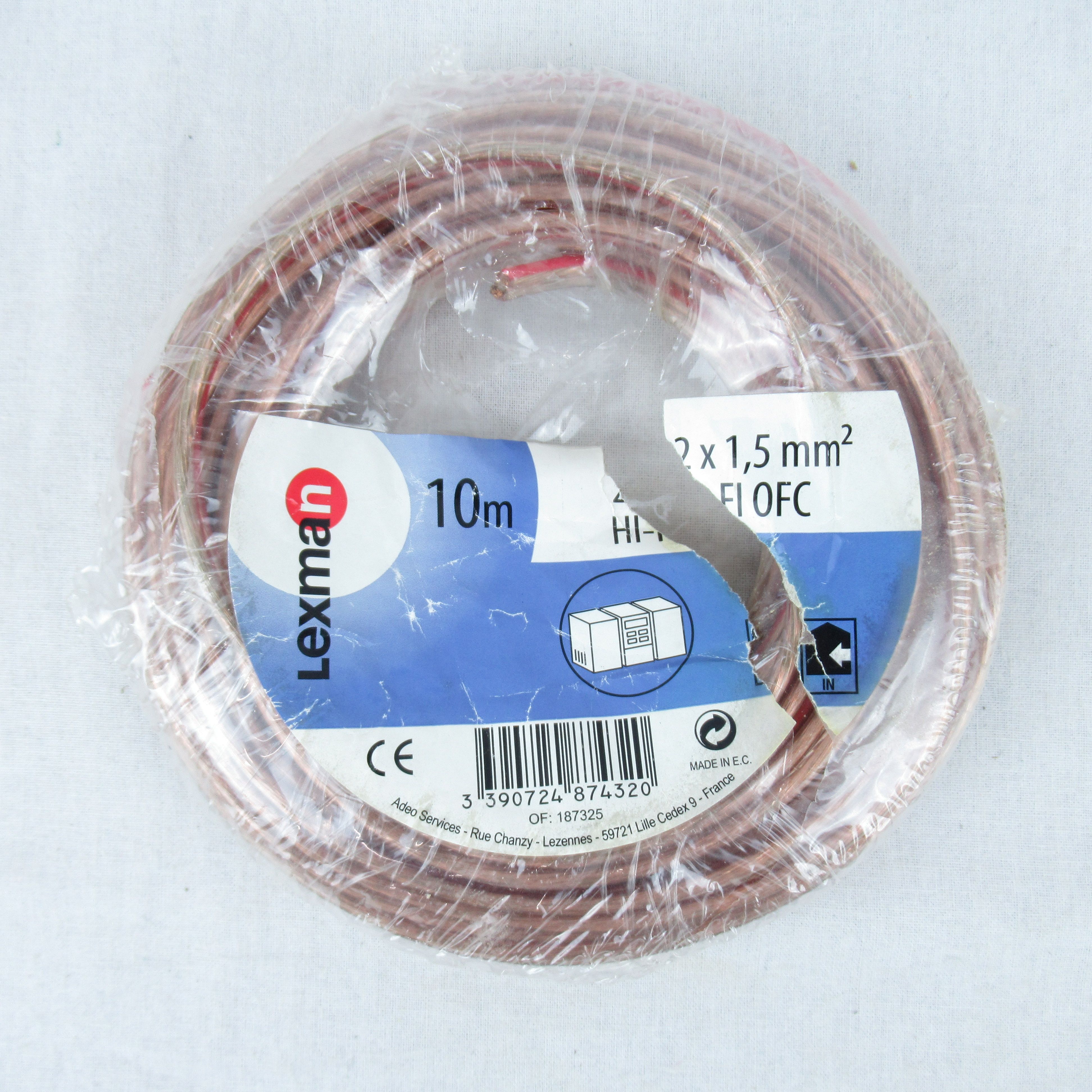 30 mètres de câble Hi-Fi OFC 2x1.5 mm² - Lexman Bon état - Vue 2 - 