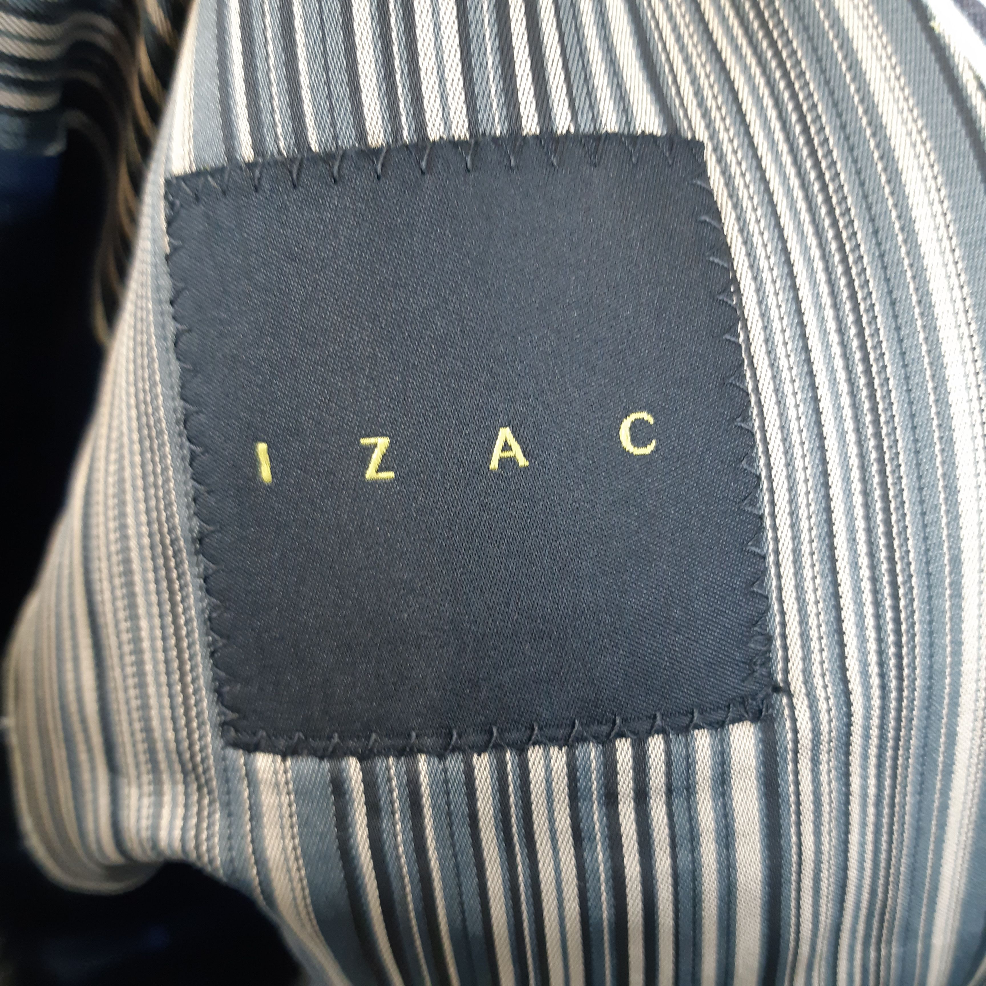 Izac - Veste gris classe - Taille 42 Poitrine= 45 Longueur= 72 Manches= 65 Très bon état - Vue 4 - 