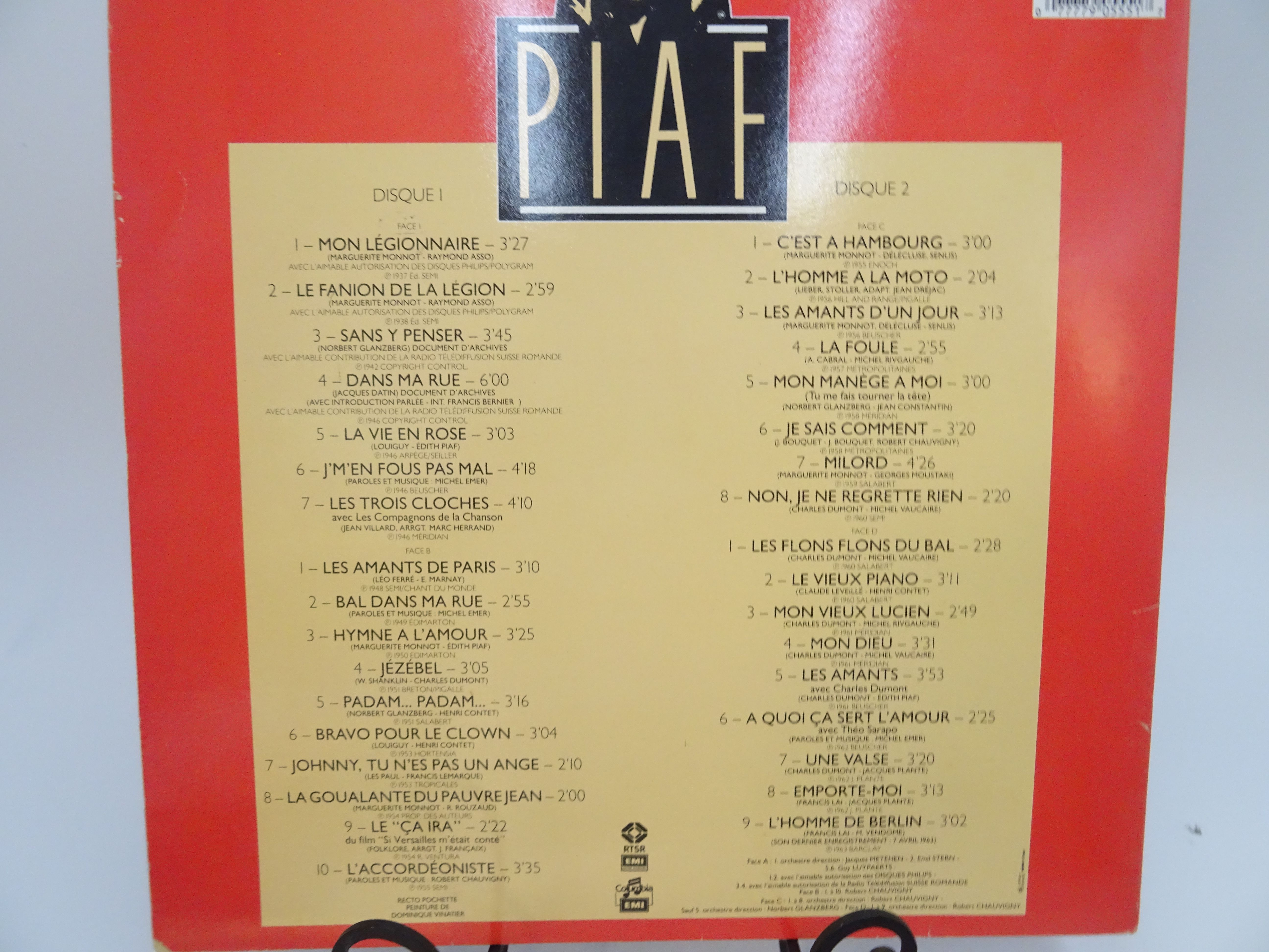 Voir photo 5 de ÉDITH PIAF album vinyle 25ᵉ anniversaire. ÉDITH PIAF album vinyle 25ᵉ anniversaire. Bon état - Vue 5 -
