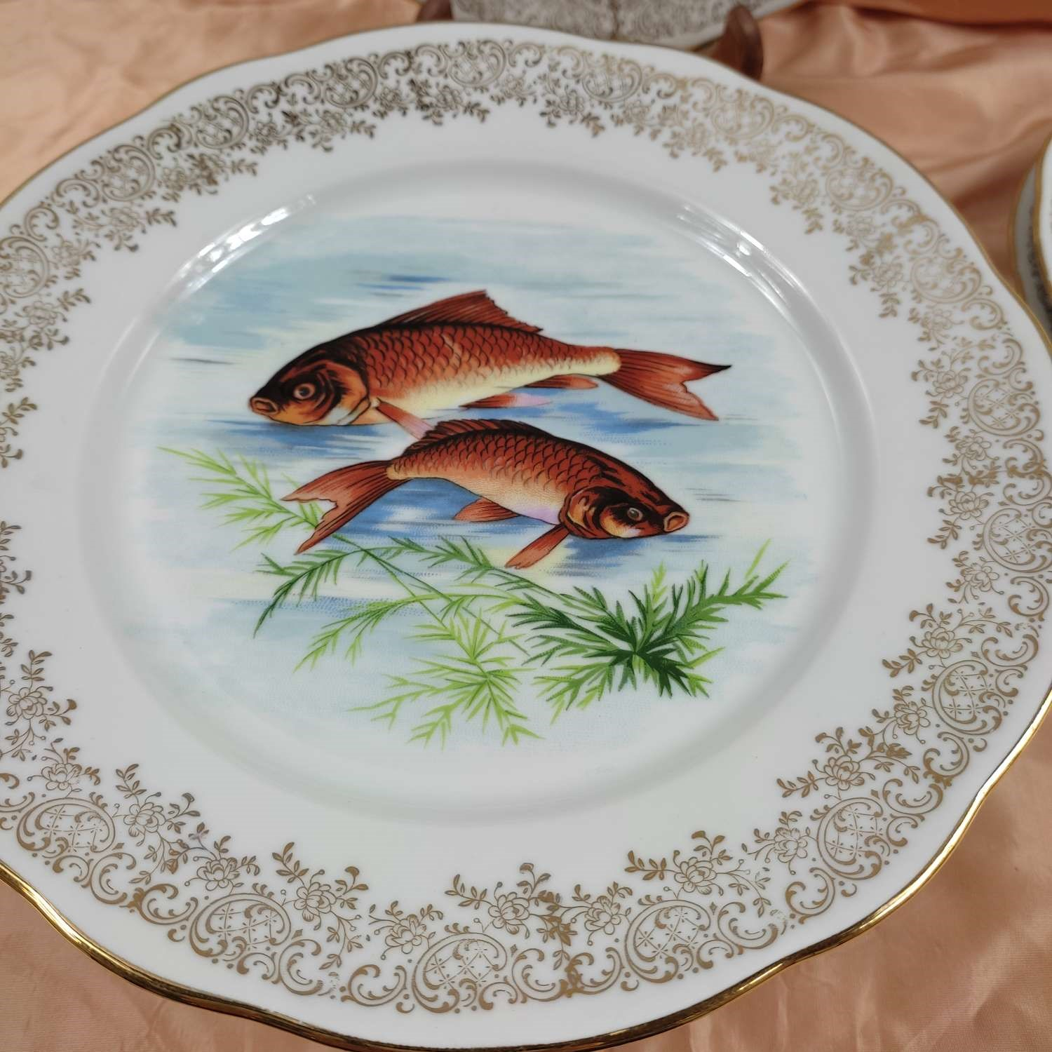 Voir photo 3 de Lot de 10 assiettes plates en véritable porcelaine Lot de 10 assiettes plates en véritable porcelaine Bon état - Vue 3 -