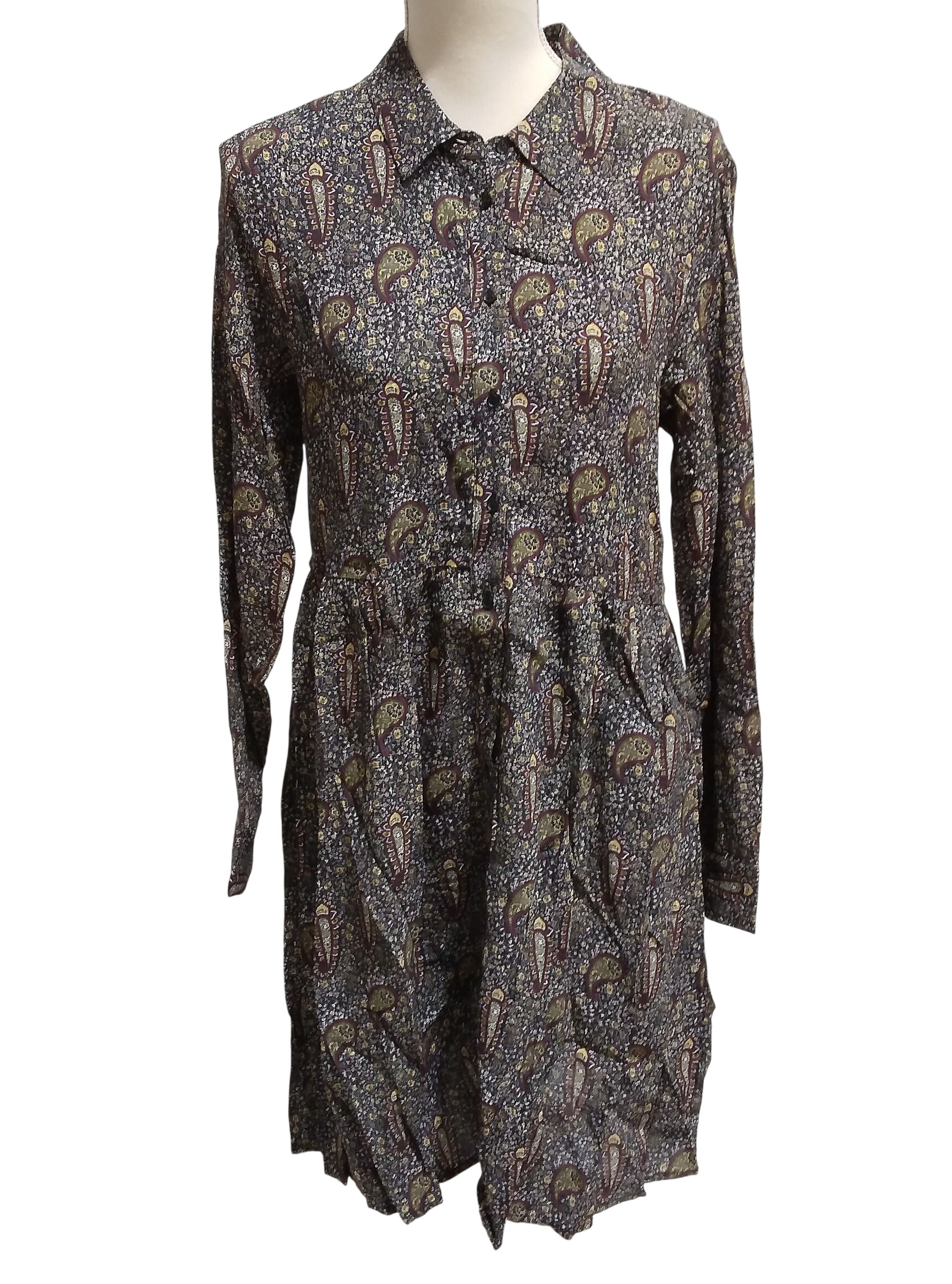Robe chemise imprimé fleurs multicolore, (Modèle déposés), Marie Sixtine - M Comme neuf -  reconditionné disponible sur Label Emmaüs