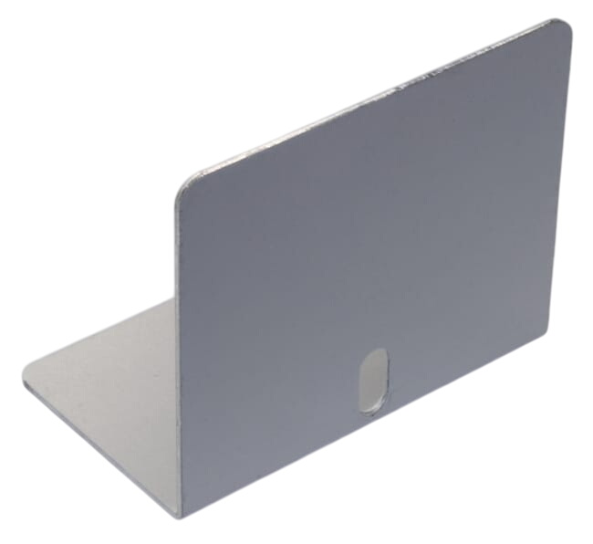 Lot de 5 arrêt-plaques pour jonction 16 mm aluminium, L.0.06 m - Photo 0