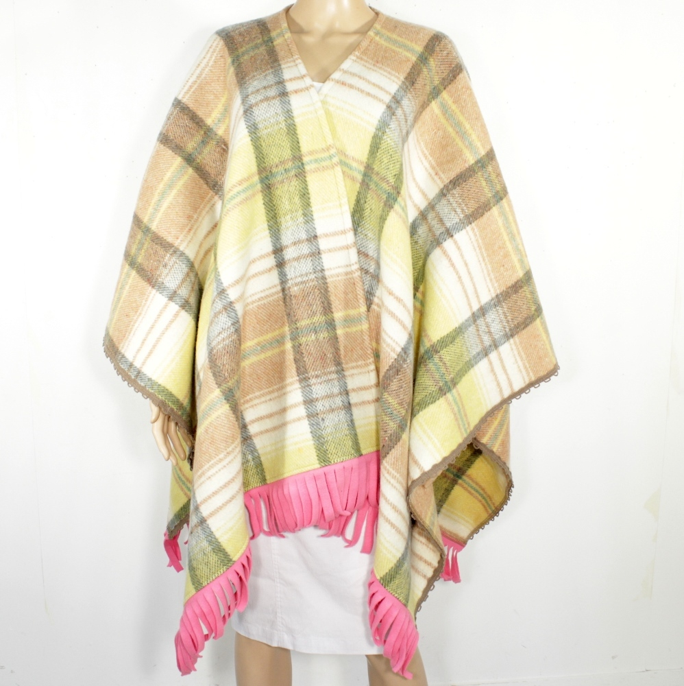 Poncho Multicolore Création LES INVENTIVES D'EMMA Taille Unique  - Vue 2 - 