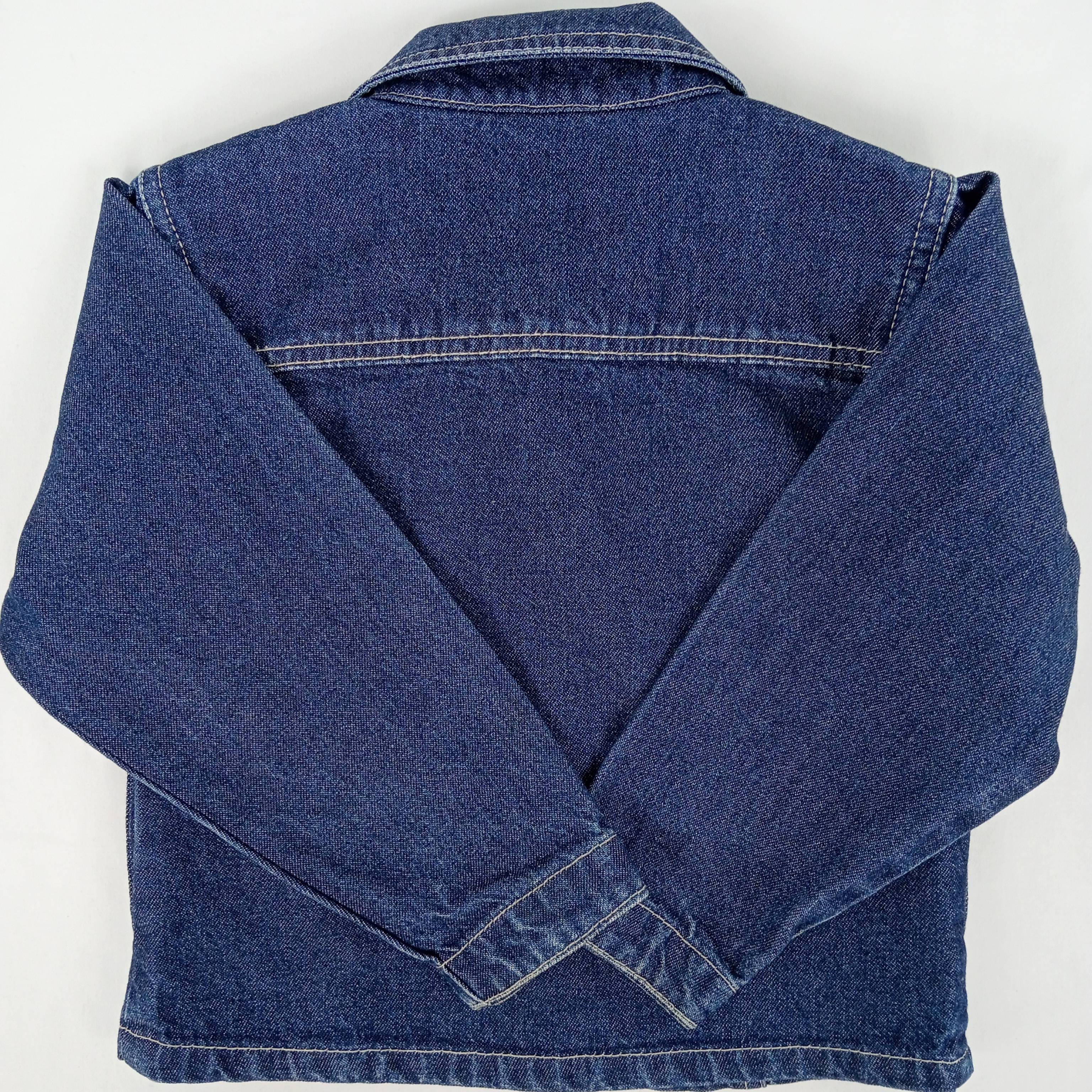 Veste en jean enfant fille de la marque Miss Oyla manches longues de couleur bleu taille 102 cm (4 ans) - Photo 3