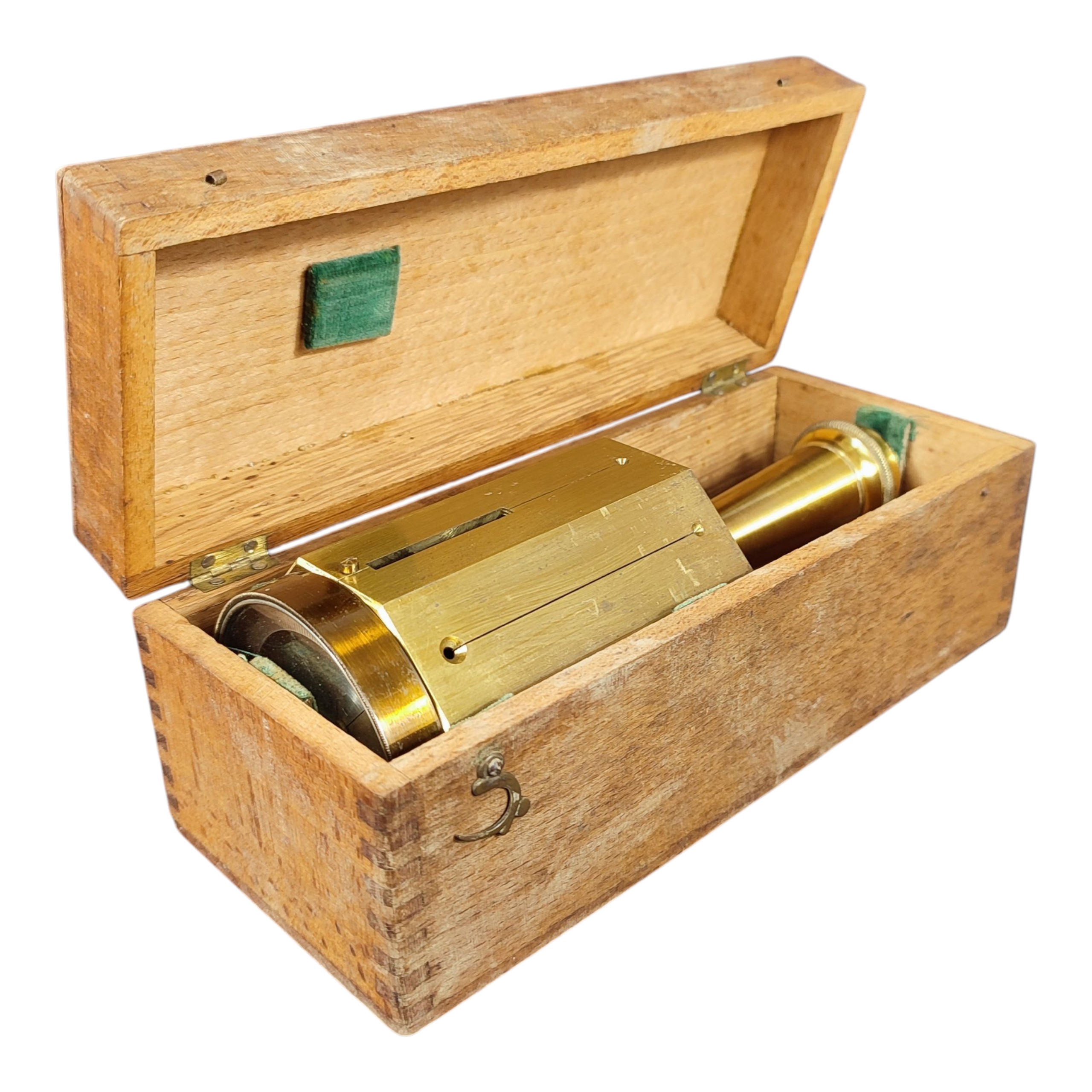 Voir photo 12 de Ancien pantomètre de géomètre 19ème siècle dans son coffret d'origine Ancien pantomètre de géomètre 19ème siècle dans son coffret d'origine État correct - Vue 12 -