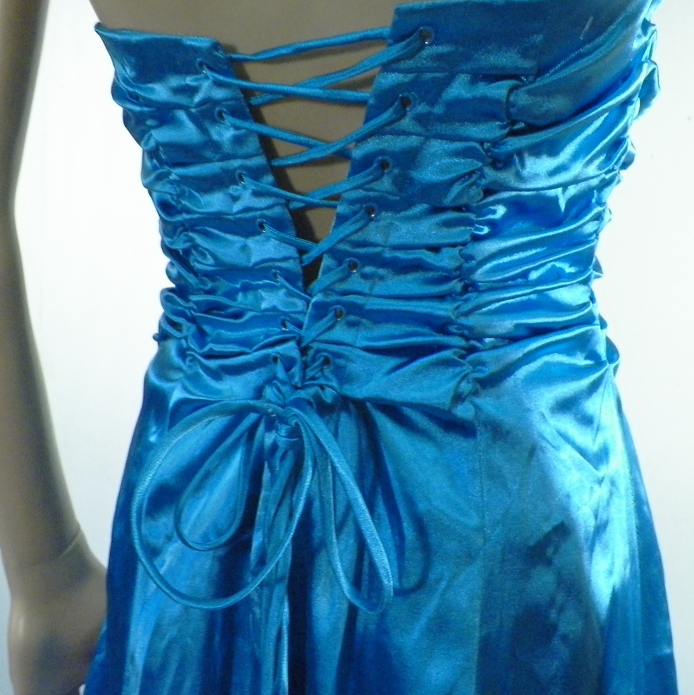 Robe Cocktail Bleu JUJU&CHRISTINE Taille S Bon état - Vue 3 - 