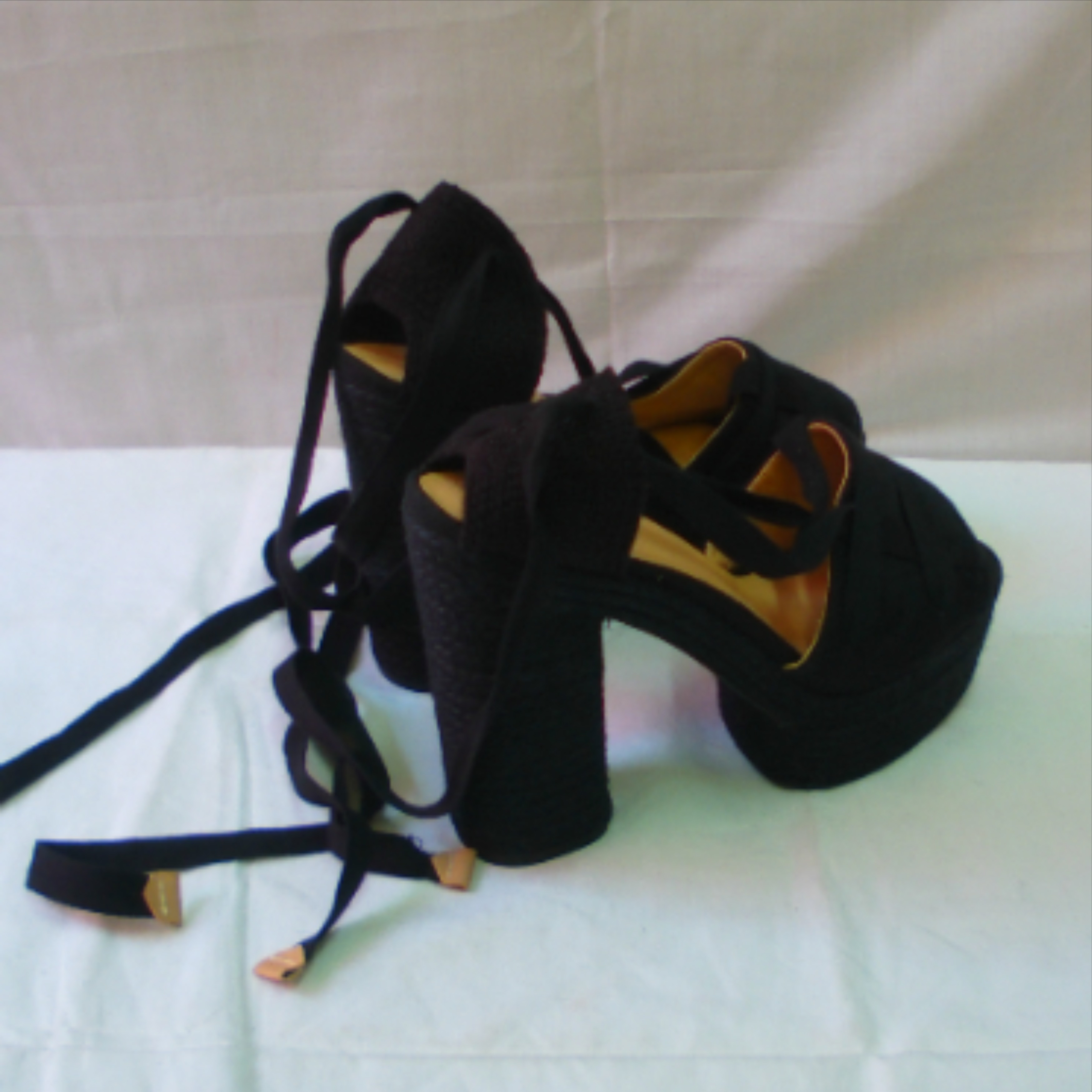 Escarpins chaussures ouvertes Castaner, noir, taille 41 - Photo 1