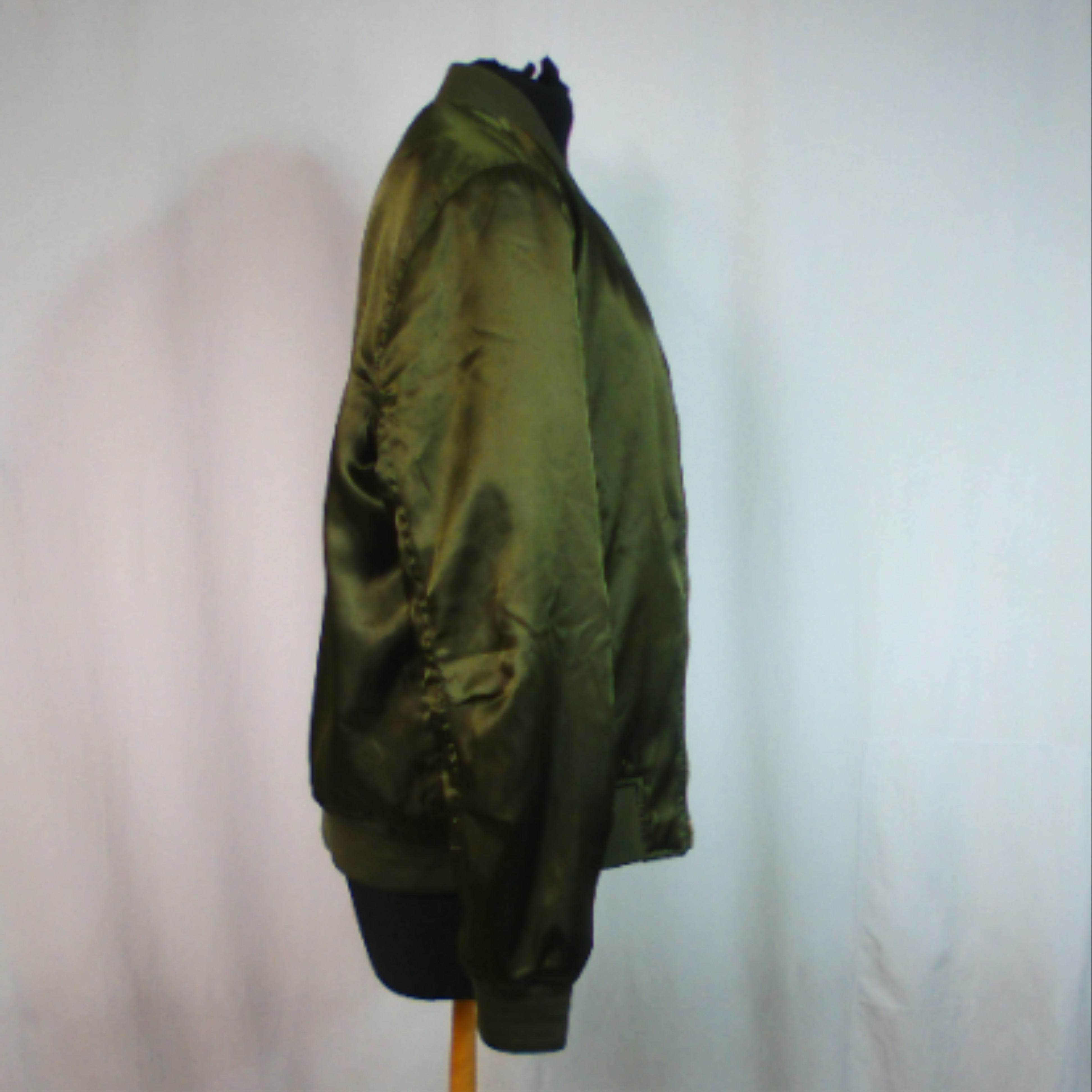 Veste bomber MANGO, vert kaki, taille M - Photo 2
