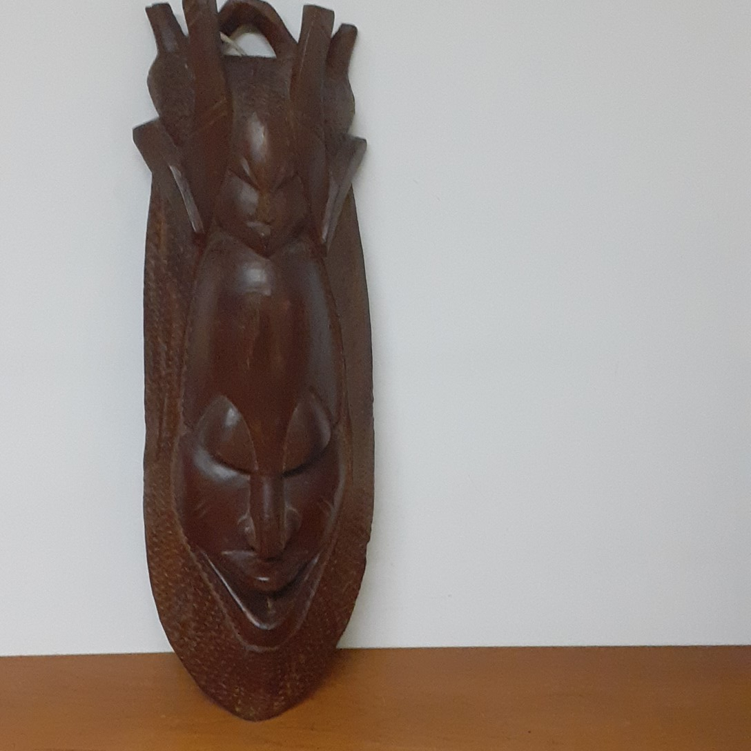 Grand masque Africain vintage du Sénégal - Photo 1