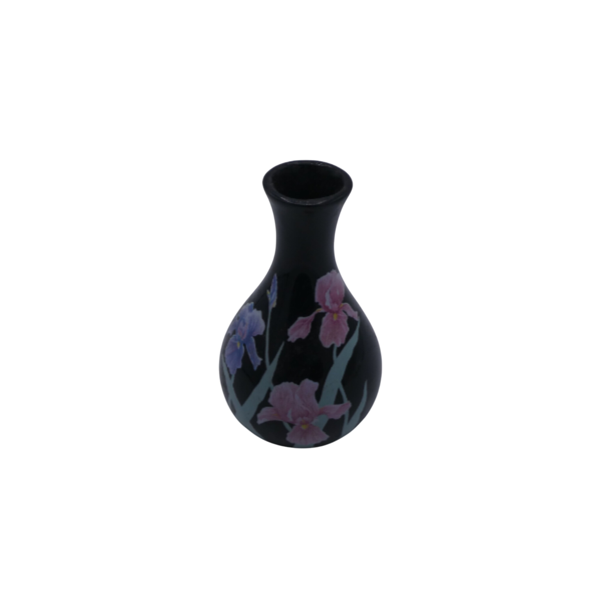 Petit vase noir en céramique - Photo 0