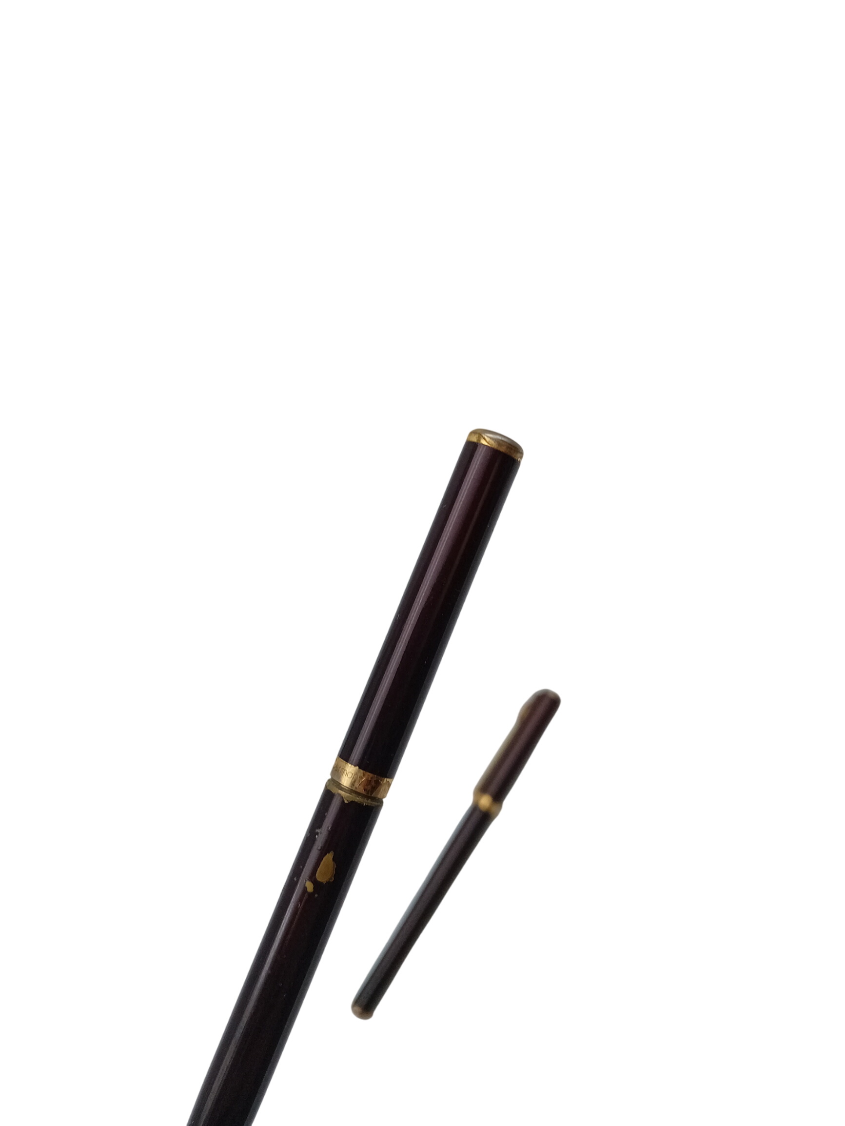 Lot de 2 stylos IMS bordeaux et dorés Bon état - Vue 2 - 