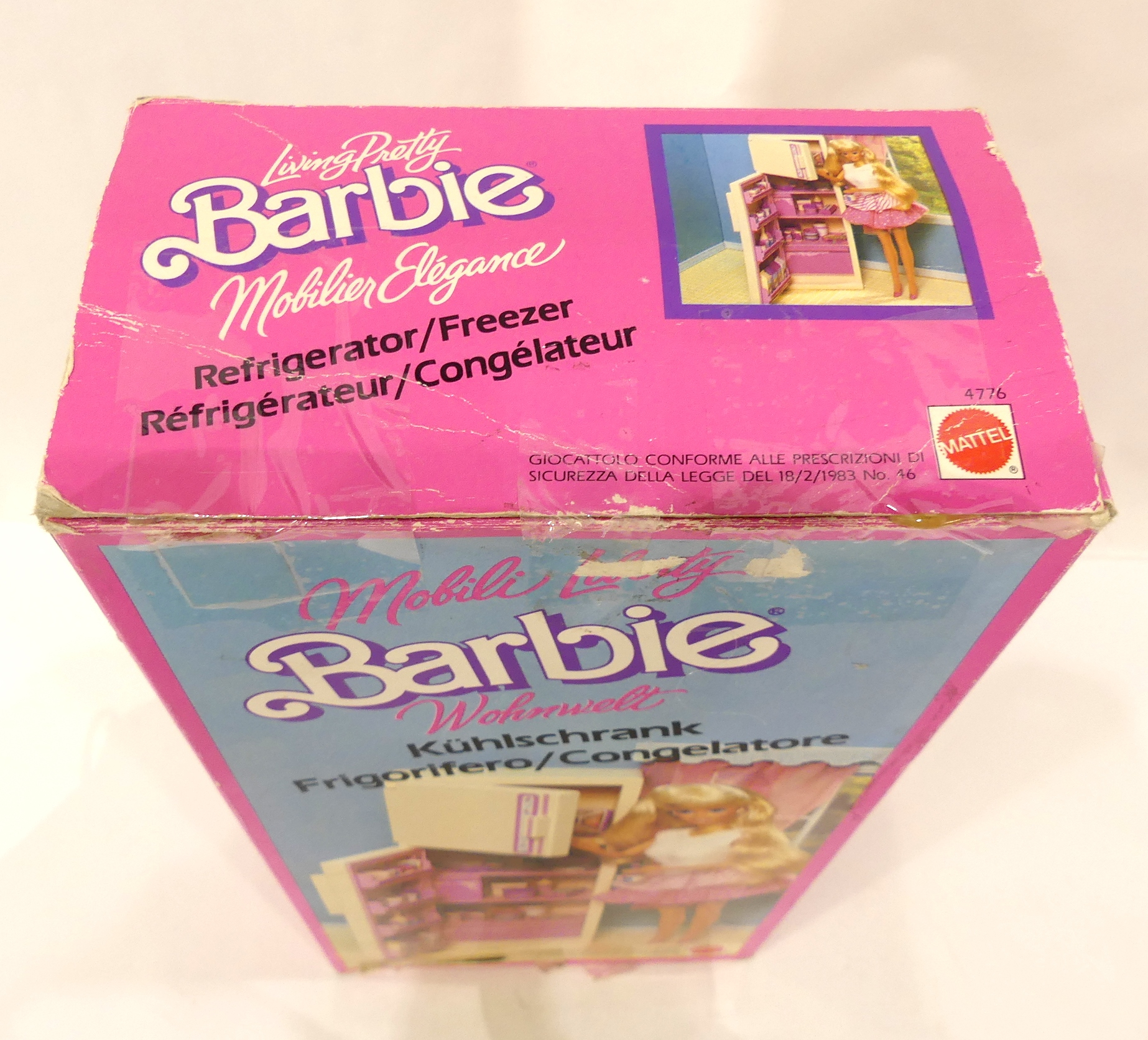 Lot de deux BARBIE Espace cuisine et frigo MATTEL année 1987 dans leur boîte d'origine - État correct - Photo 13
