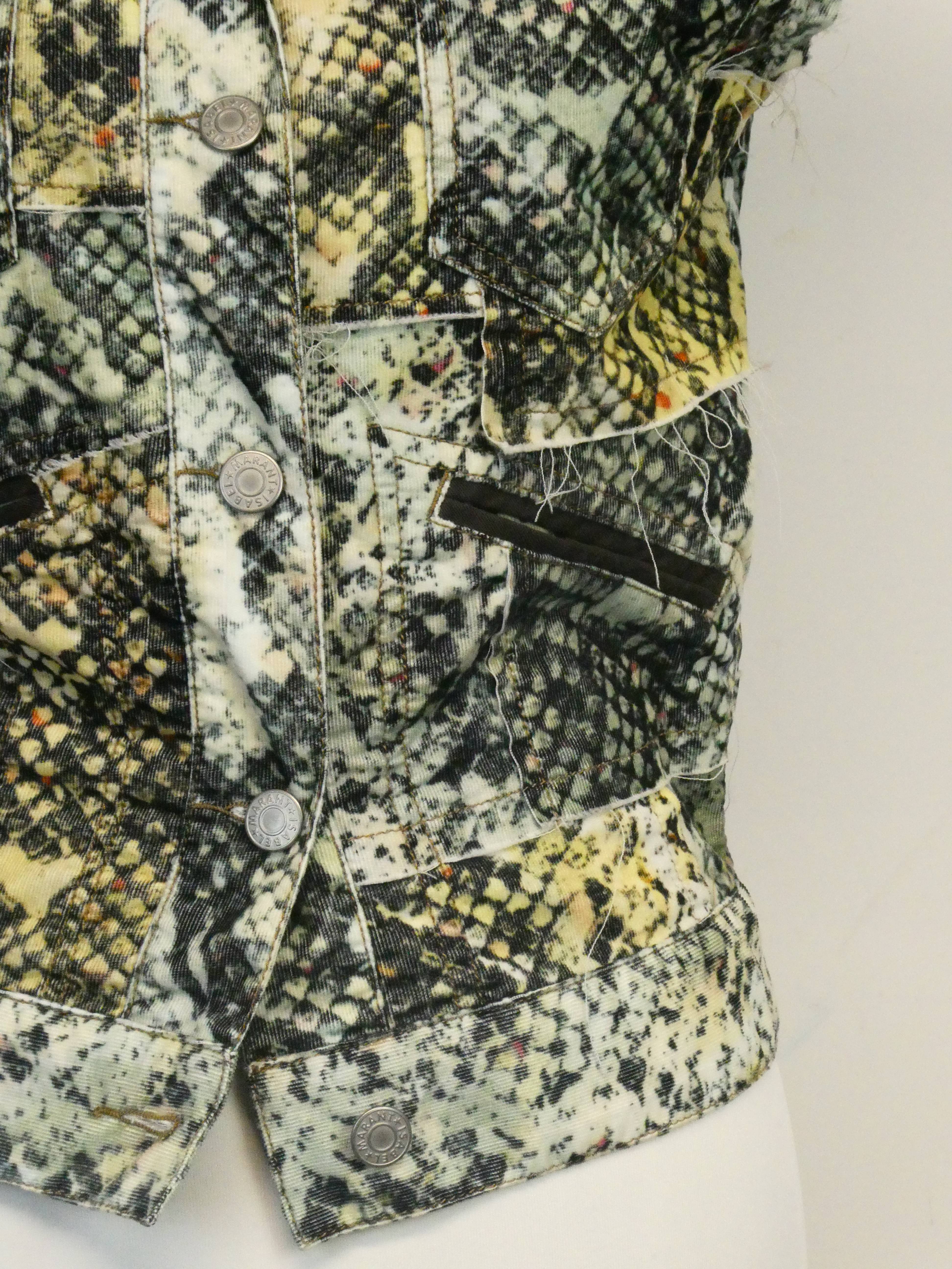 Isabel Marant gilet sans manches à motif - Taille M - Photo 4