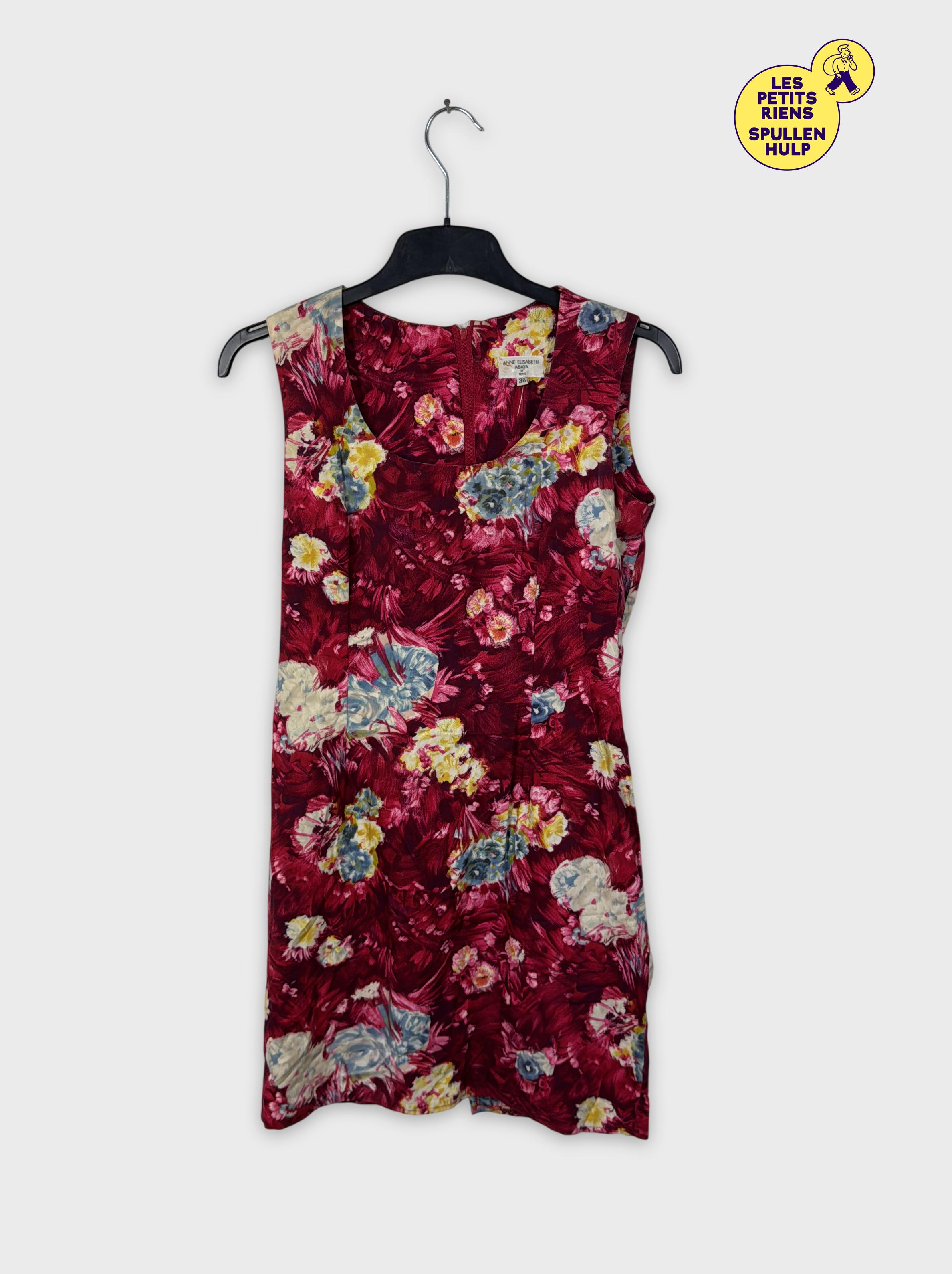 Anne Elisabeth Robe fleurie vintage M 38 élégante fluide chic Très bon état -  reconditionné disponible sur Label Emmaüs