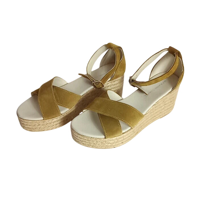 Sandales taupe - Frank Daniel - taille 37 - Label Emmaus - Modalova