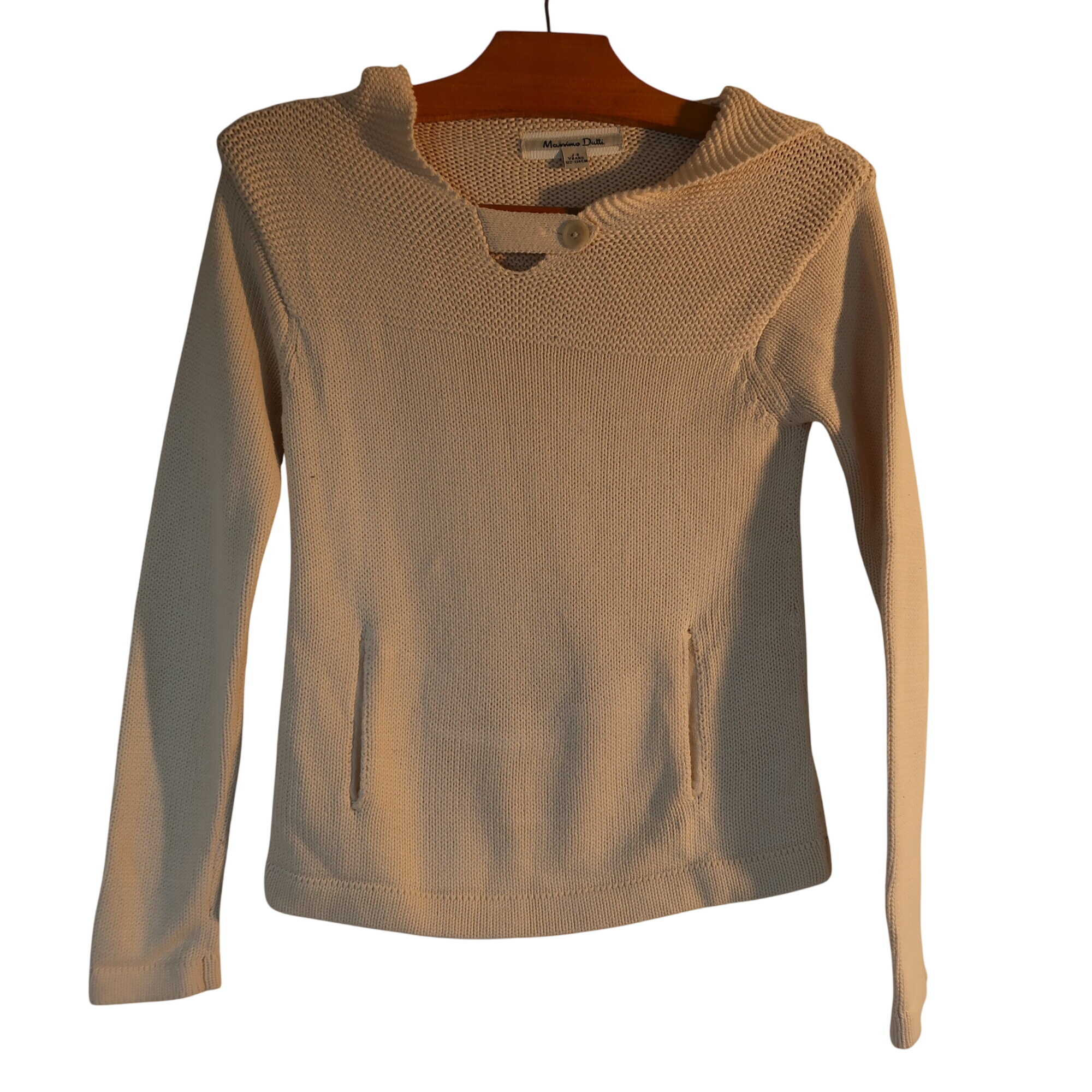Pull Massimo Dutti blanc - Taille 7/8 Ans - Photo 0