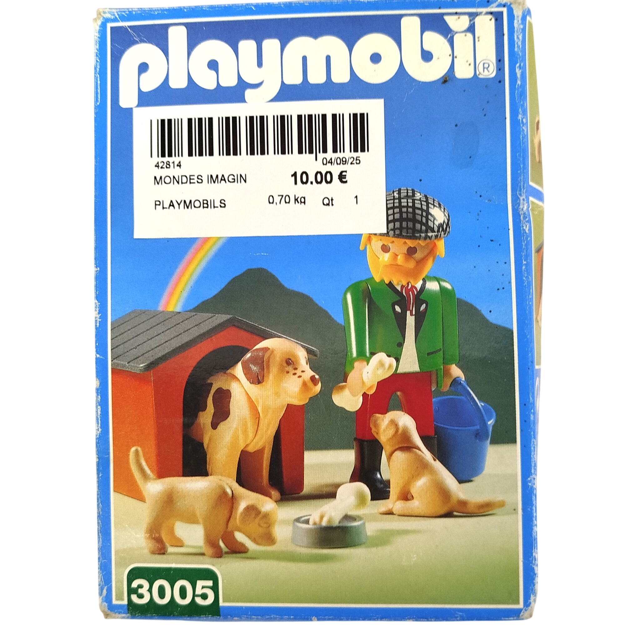 Playmobil (REF : 3005) : "Cabane pour chiens" Bon état -  reconditionné disponible sur Label Emmaüs