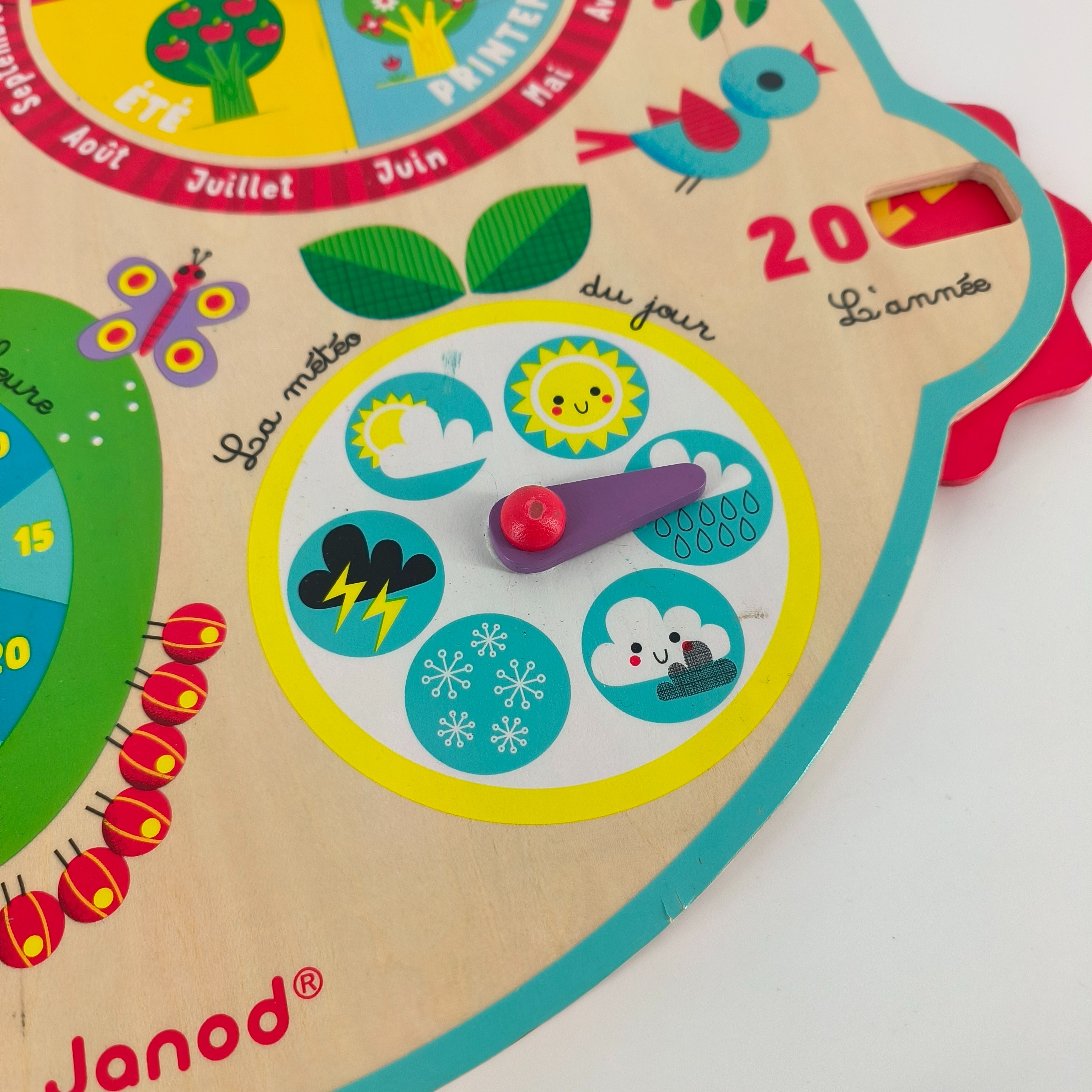Jeu en bois-calendrier au fil du temps-Janod Très bon état - Vue 6 - 