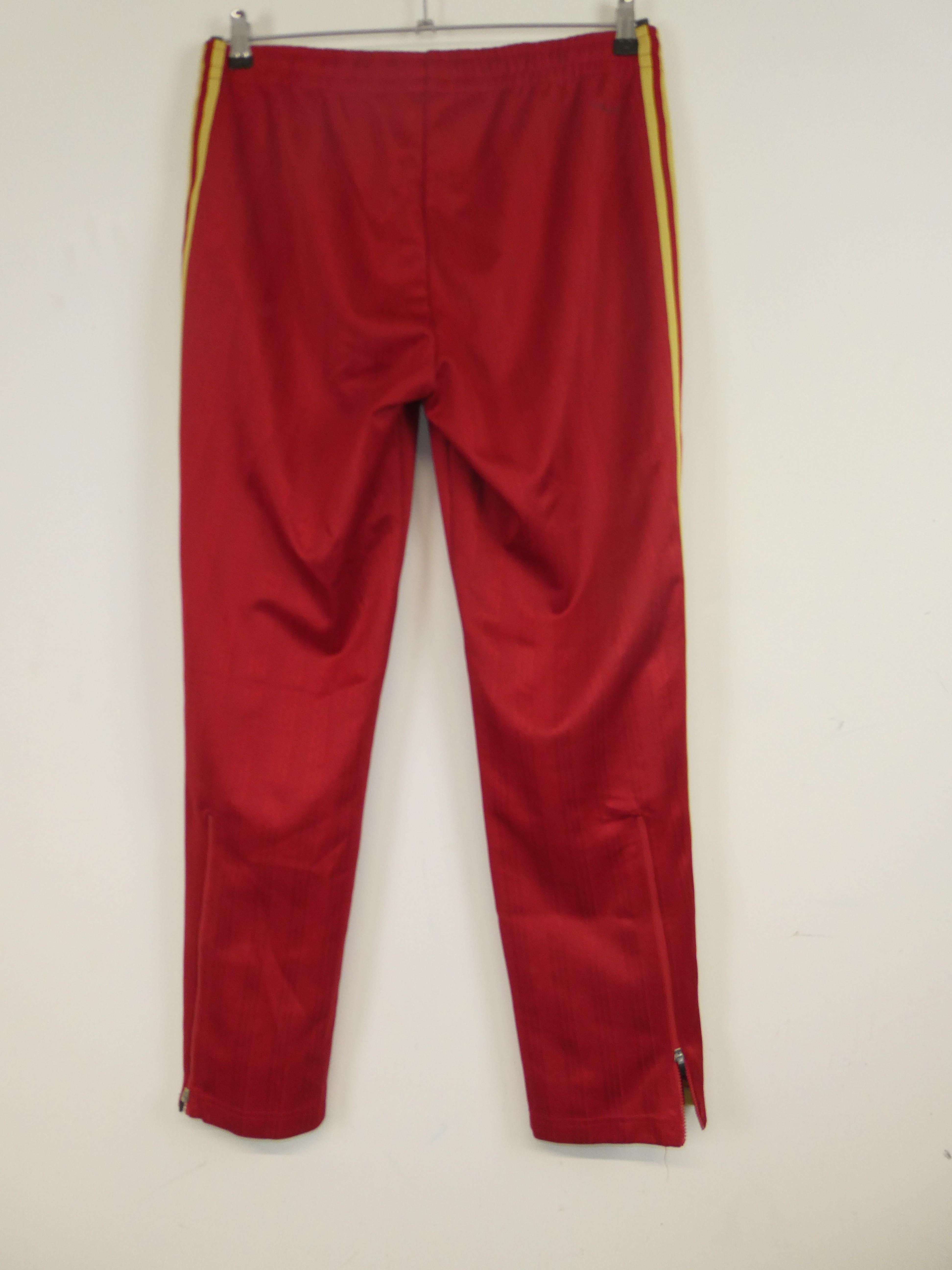 Adidas pantalon joggers rouge taille élastique - Taille S - Photo 1