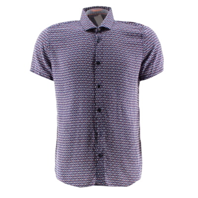 Chemise bleue imprimée - Homme - Devred - Taille L Bon état -  reconditionné disponible sur Label Emmaüs