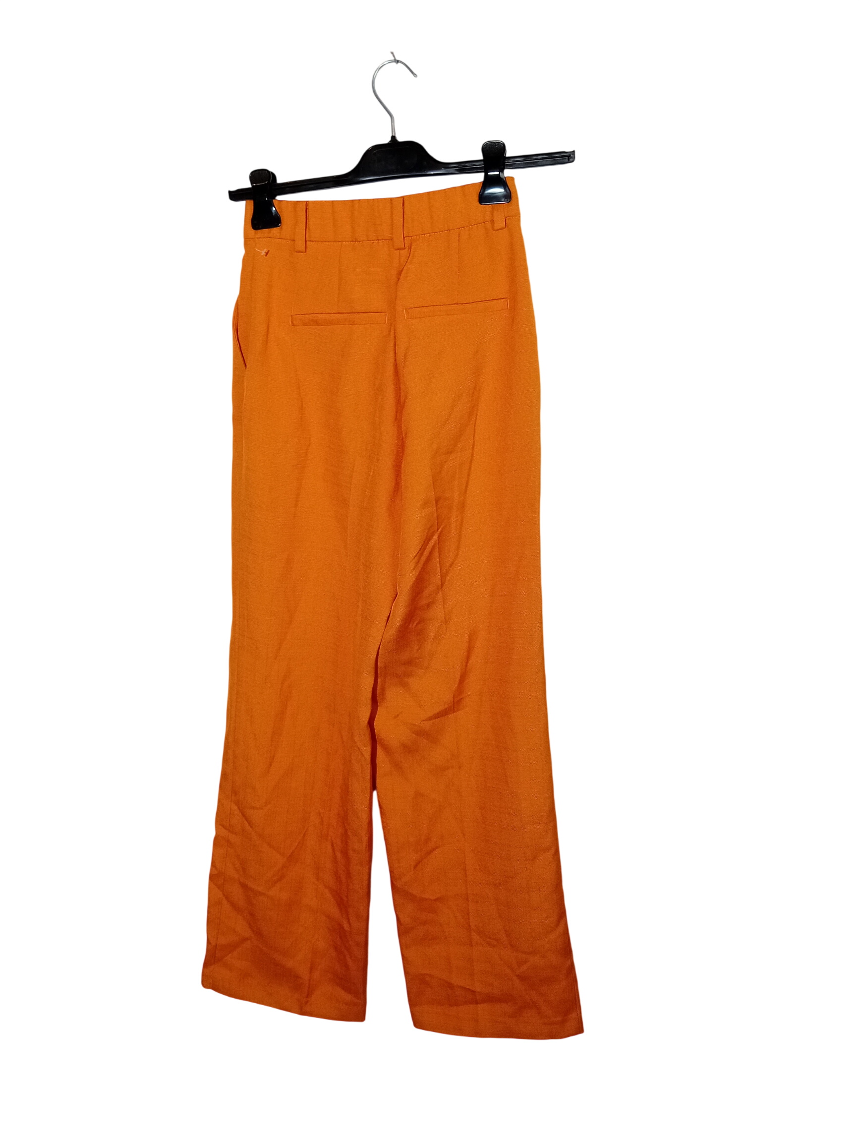 Pantalon H&m Orange Taille 34 Xs Léger Et Fluide (T4023) Très bon état - Vue 2 - 