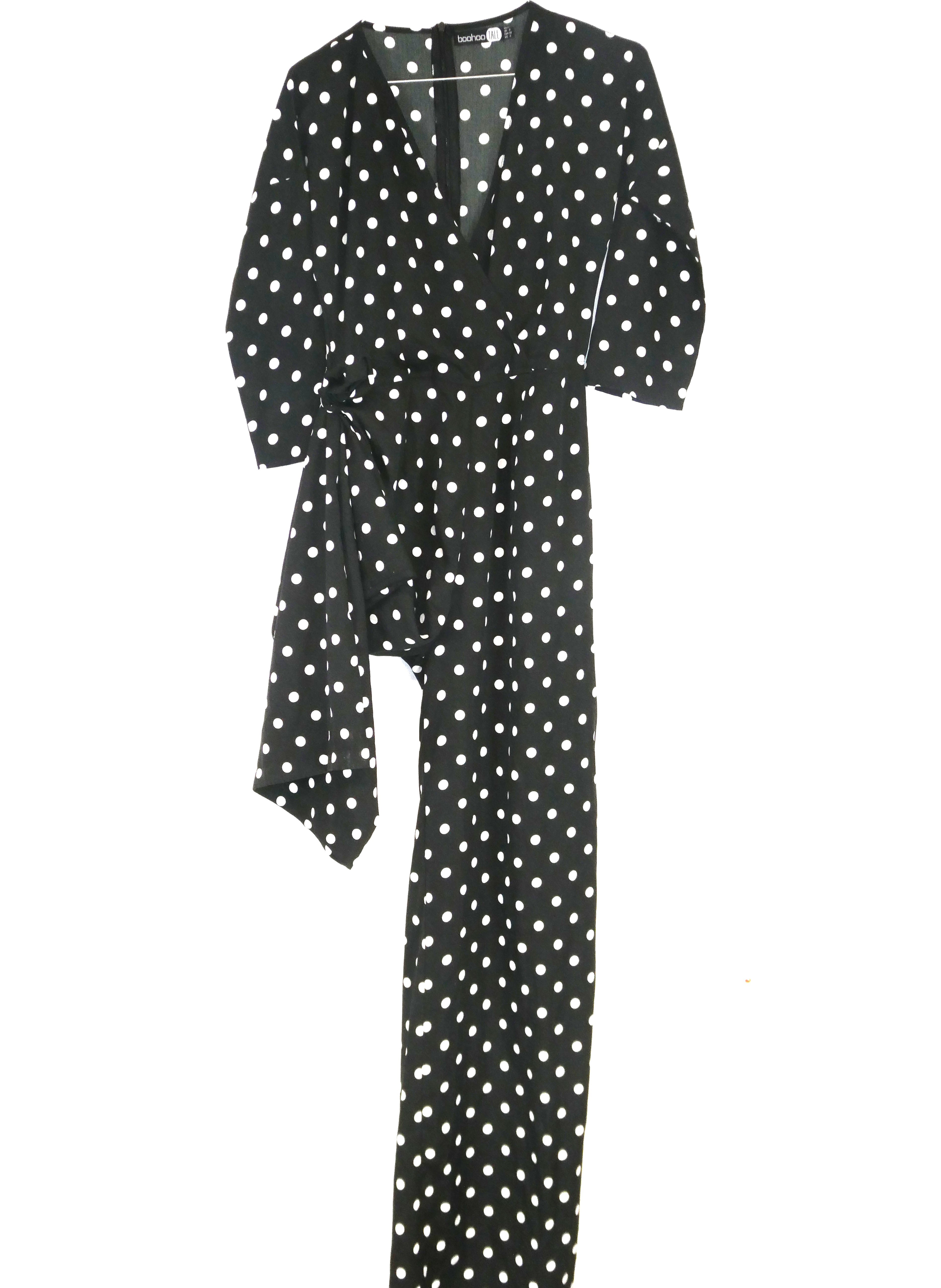 Boohoo Tall combinaison manches semi longues à col cache-cœur - Taille S/36 - Photo 1