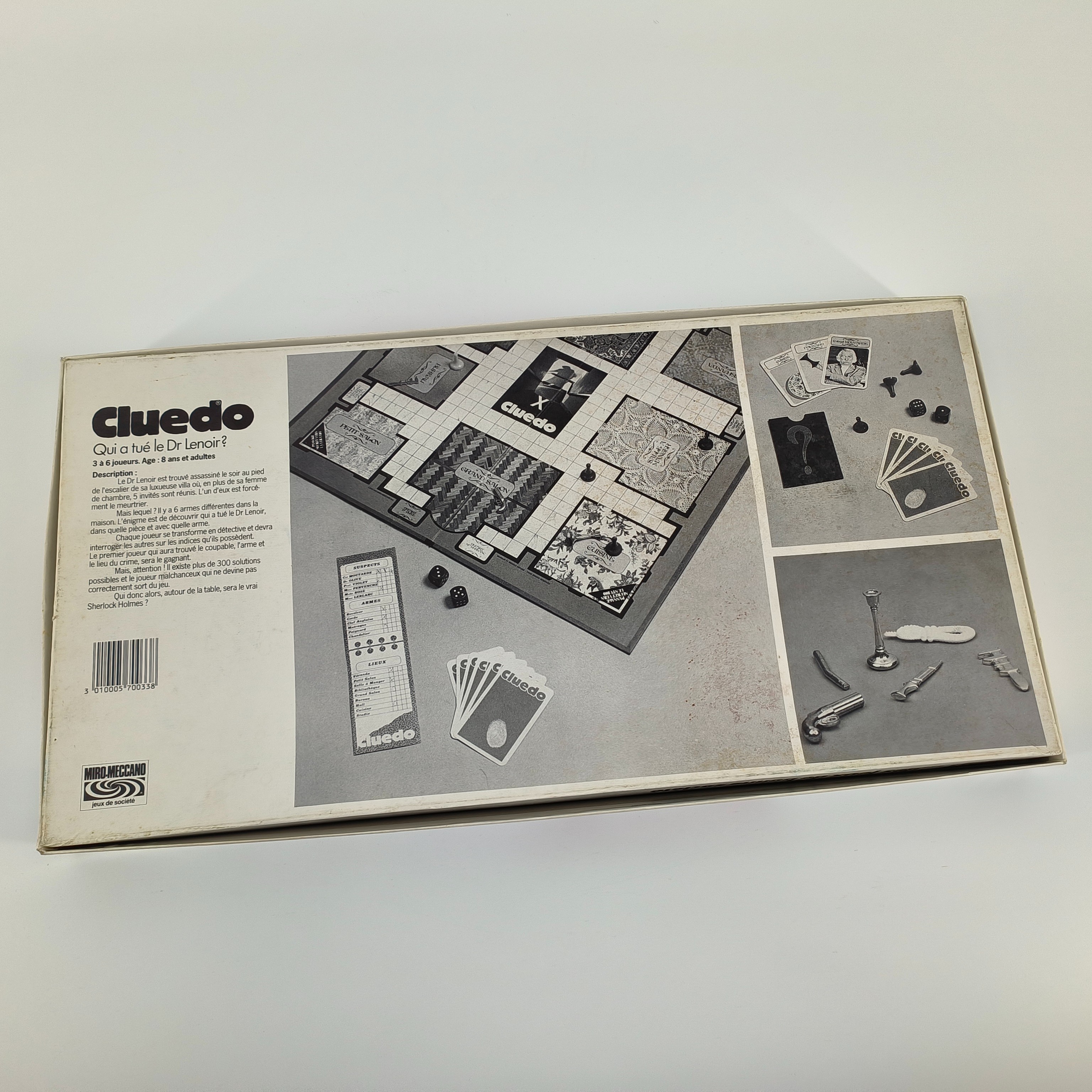 Jeu de société-Cluedo-Miro-Meccano- édition 1974- à partir de 8 ans Très bon état - Vue 2 - 