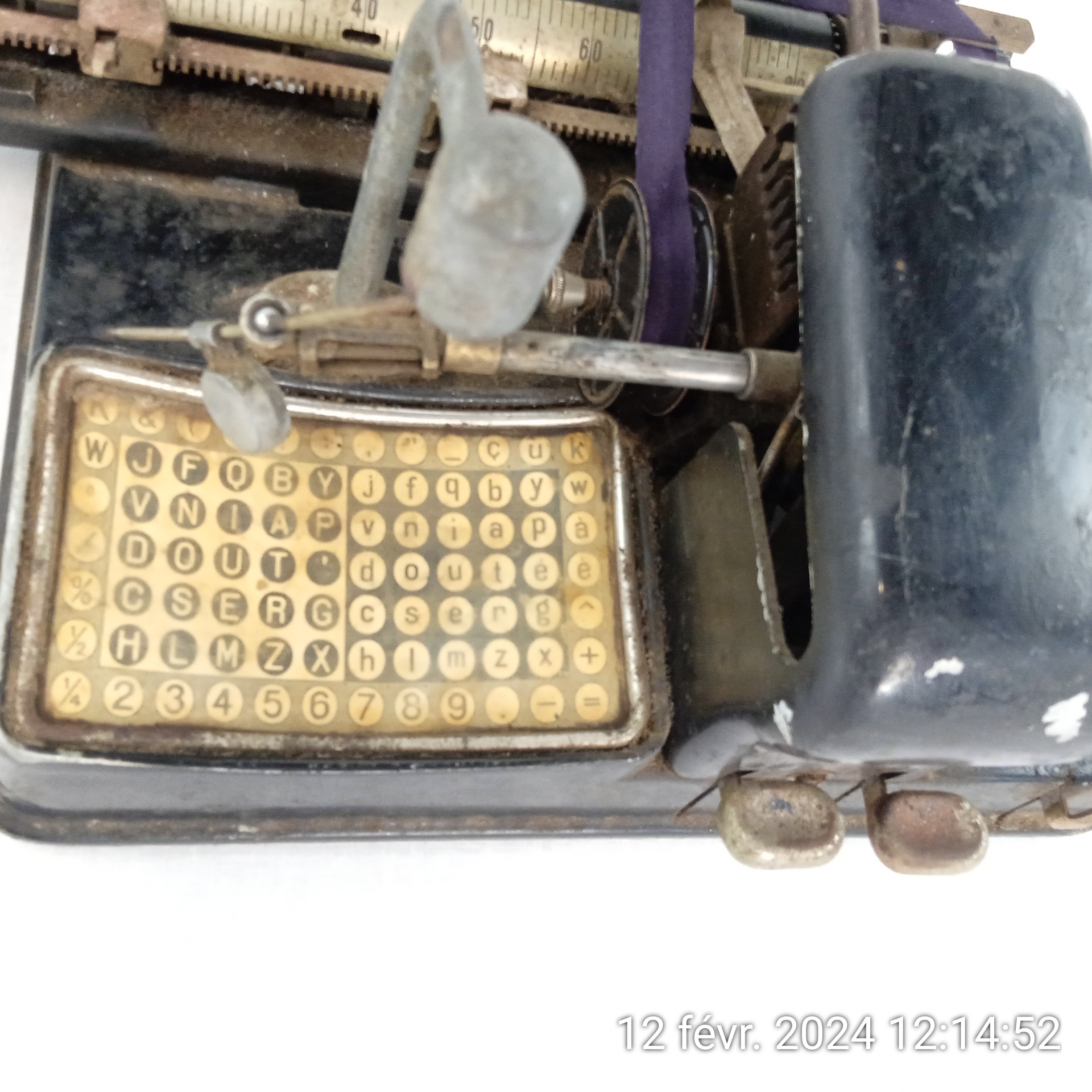 Très Rare Machine à écrire à index Heady TYPEWRITER 1934 État correct - Vue 4 - 
