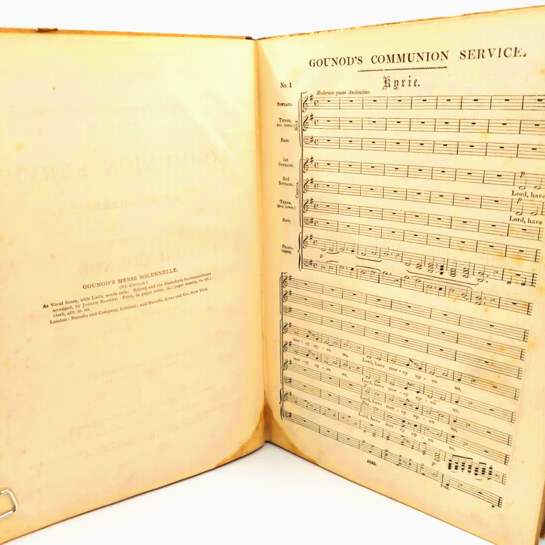 Voir photo 6 de LOT de 2 PARTITIONS. Gounod - Bach. Novello's LOT de 2 PARTITIONS. Gounod - Bach. Novello's État correct - Vue 6 -