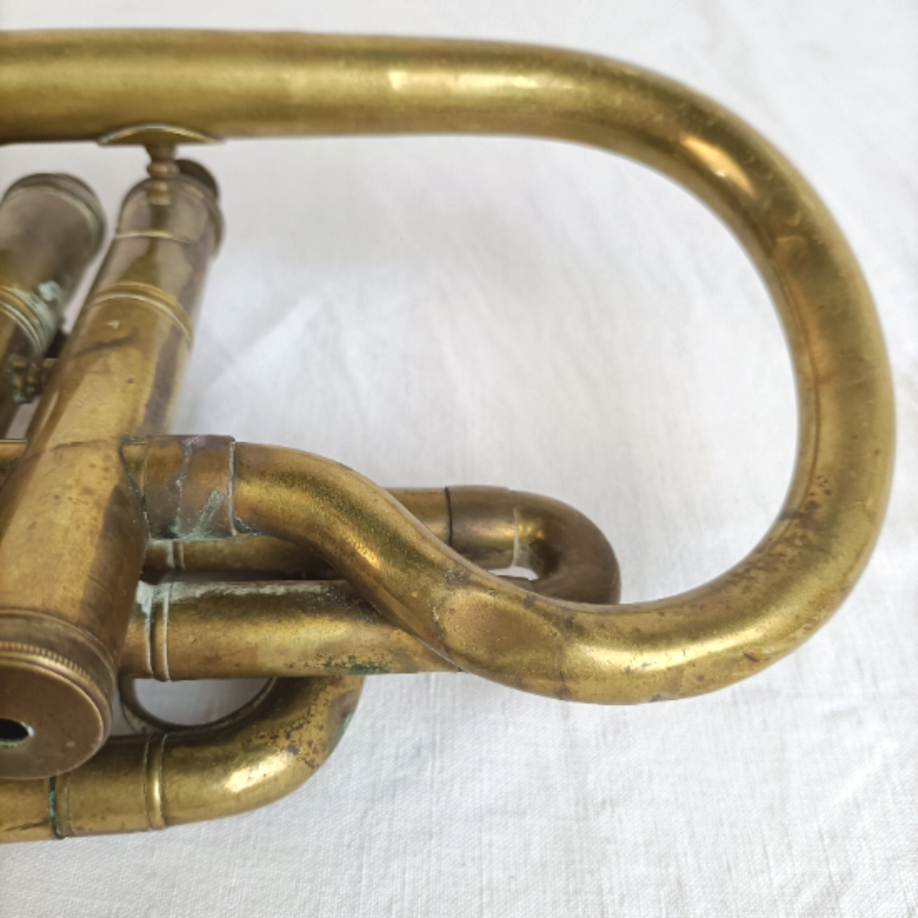 Ancienne Trompette Couesnon et Cie à restaurer - État correct - Photo 16