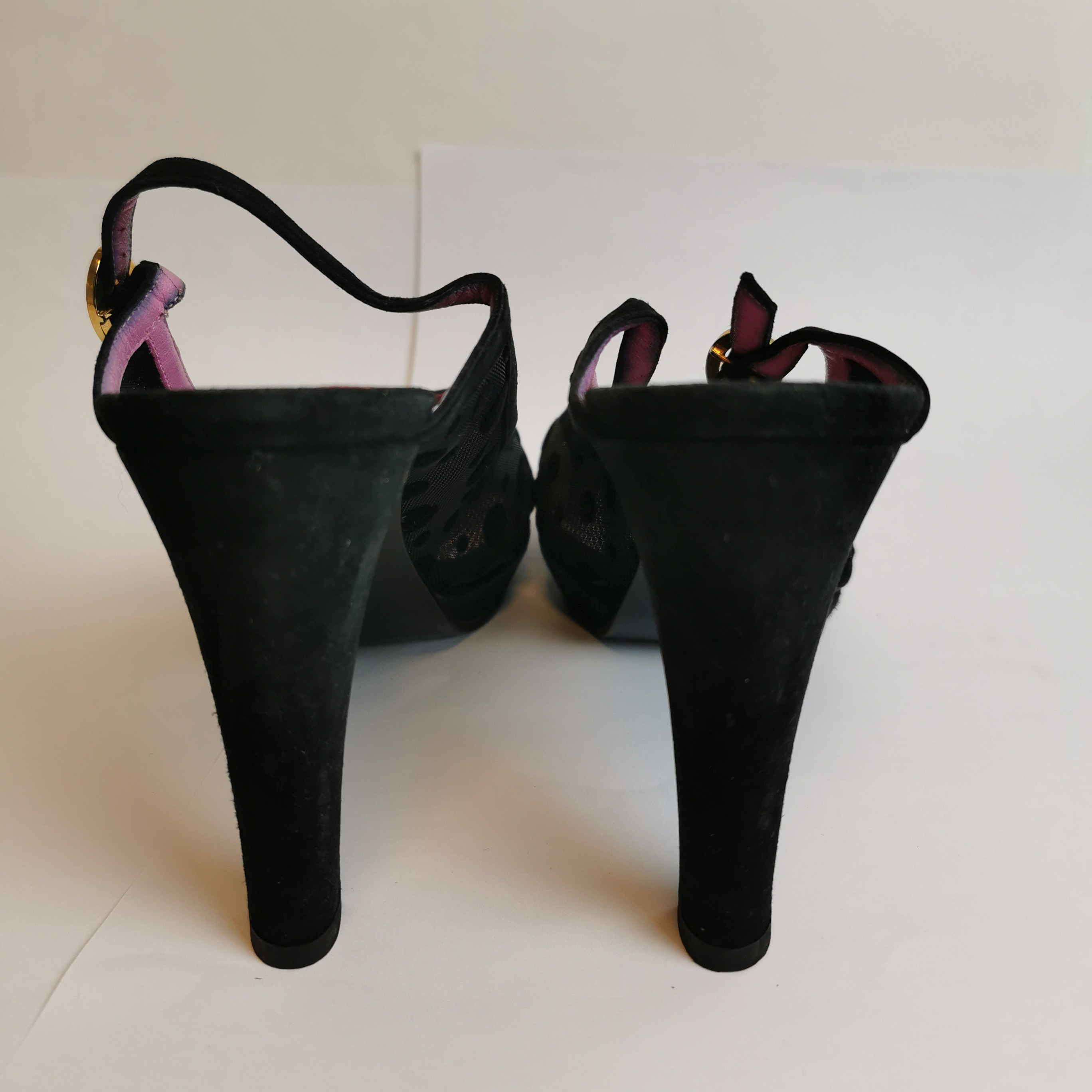 Escarpin SONIA RYKIEL 37 noir & rose persan - Photo 2