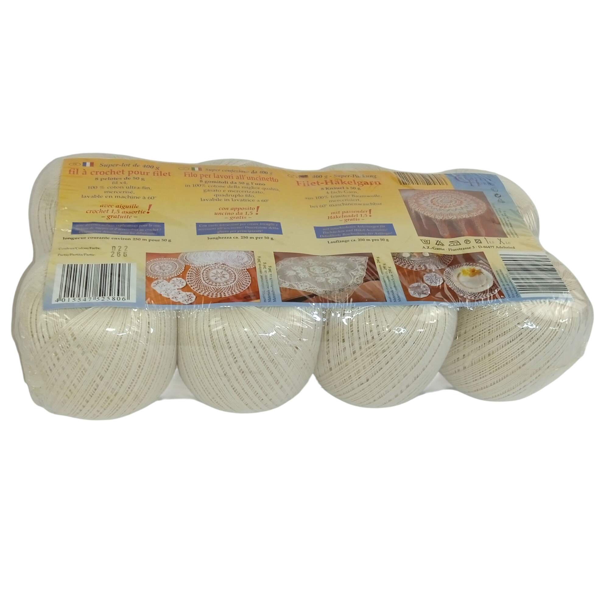Acheter Lot de 8 pelotes Fil mercerisé à crochet 100% coton ultra-fin pour filet Comme neuf - 16,00 € Lot de 8 pelotes Fil mercerisé à crochet 100% coton ultra-fin pour filet Comme neuf - reconditionné disponible sur Label Emmaüs