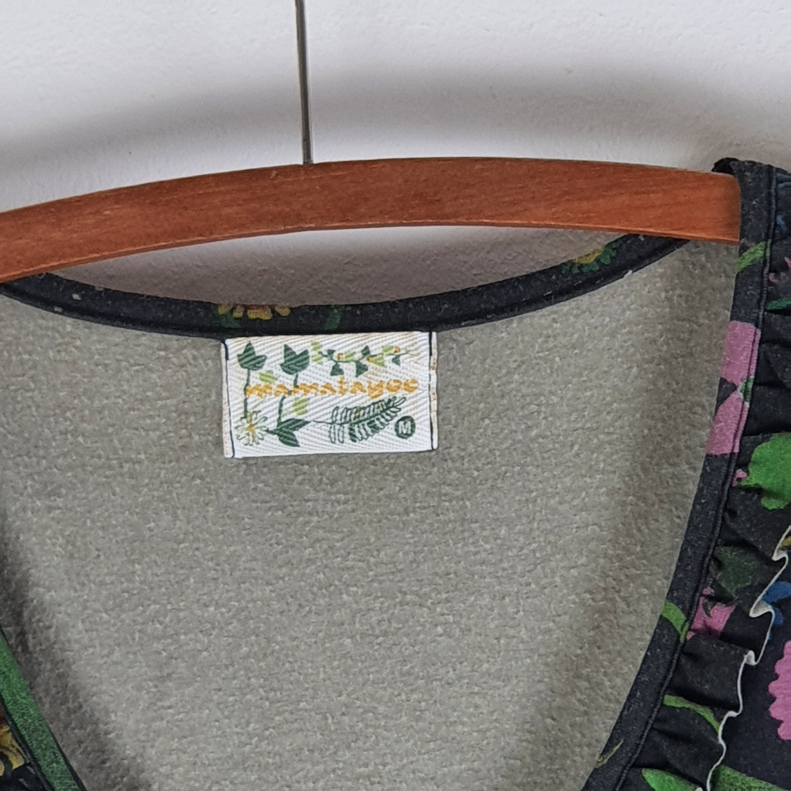 Robe d'hiver mi-longue en jersey à motifs végétaux - Mamatayoe - M  - Vue 5 - 