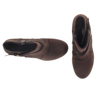 Bottines marron à talons 9.5cm - femme - pointure 37 - Photo 1