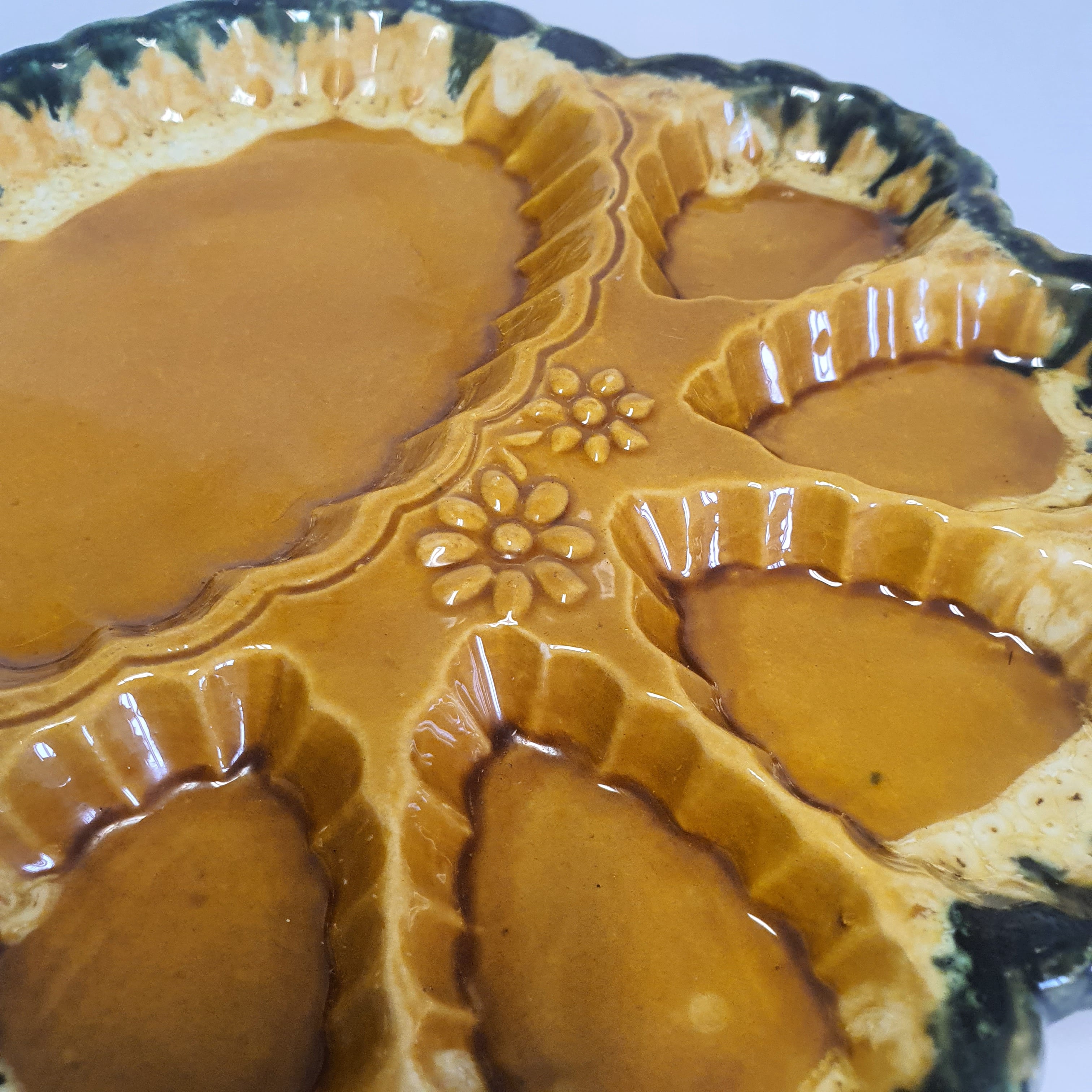 Assiette à Huîtres Céramique N°2 Marcel Guillot - Vallauris Années 50-70