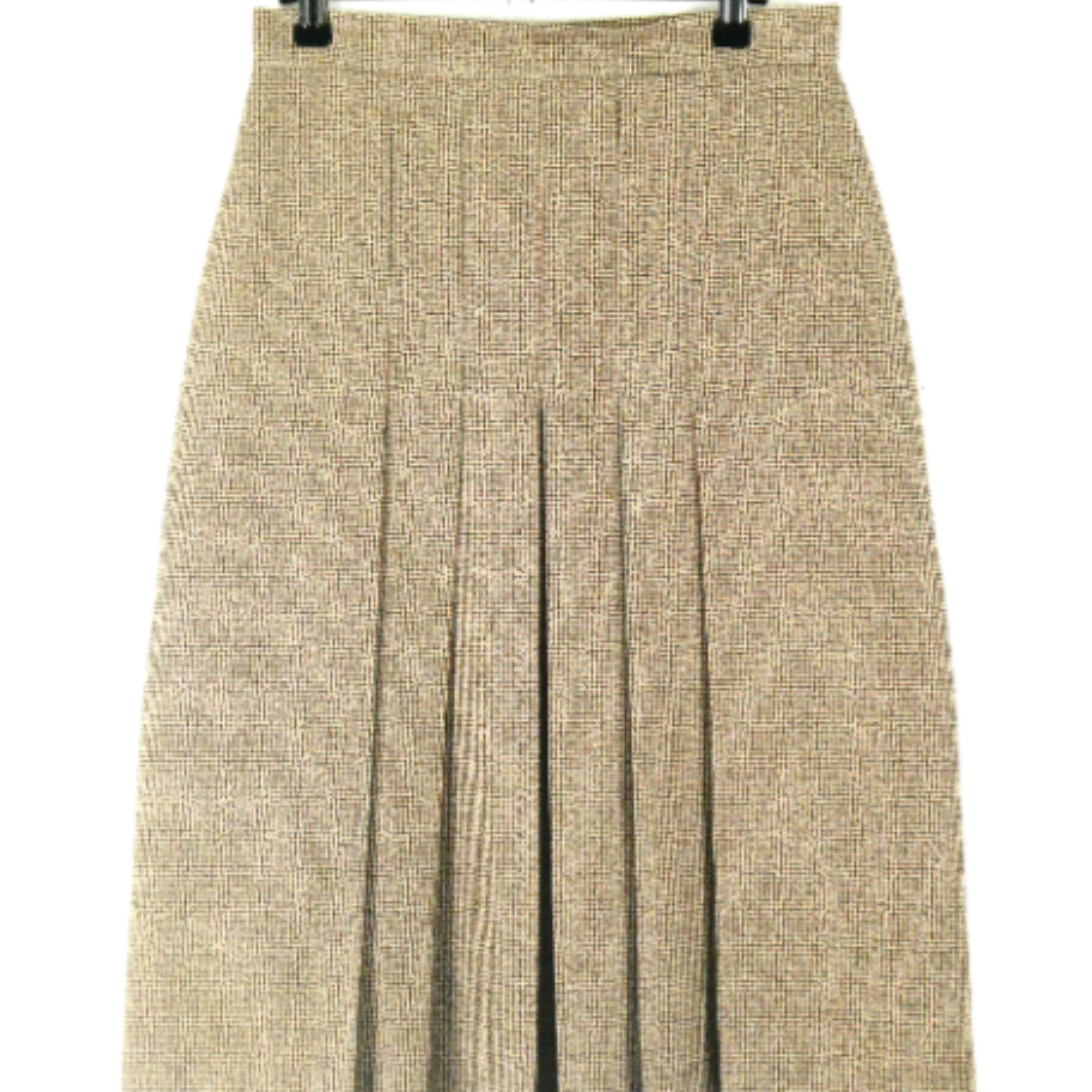 Jupe mi-longue plisse  motif - Taille 40/L - vintage - Modalova