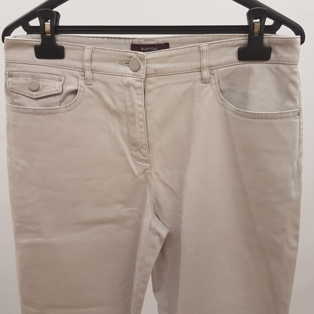 Pantalon gris-blanc - BURTON - Taille 42 Très bon état - Vue 4 - 