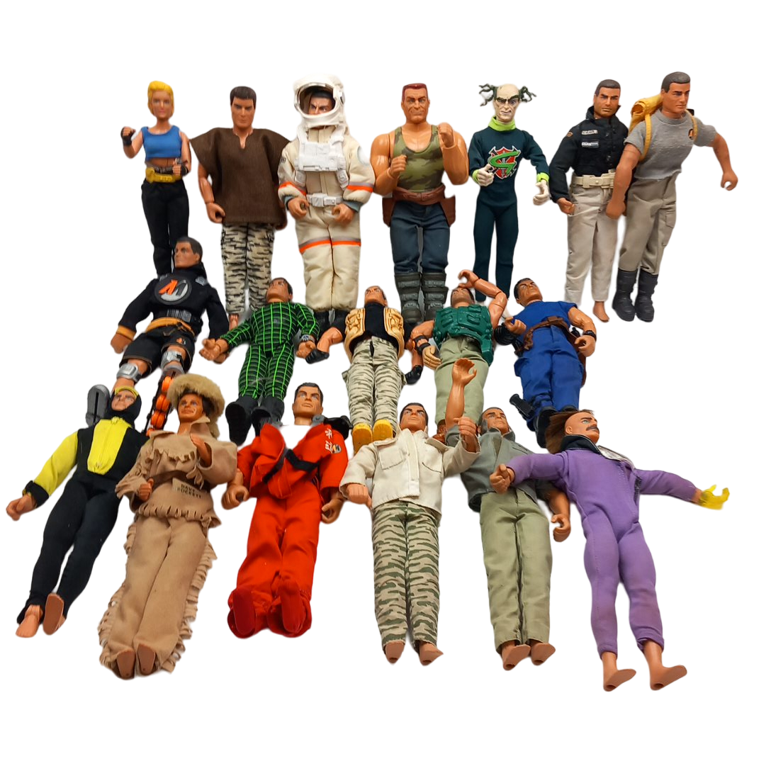 Lot de 4 figurines vintage type Action Man dont 3 Action Man et 1 inconnue - Jeux & Jouets