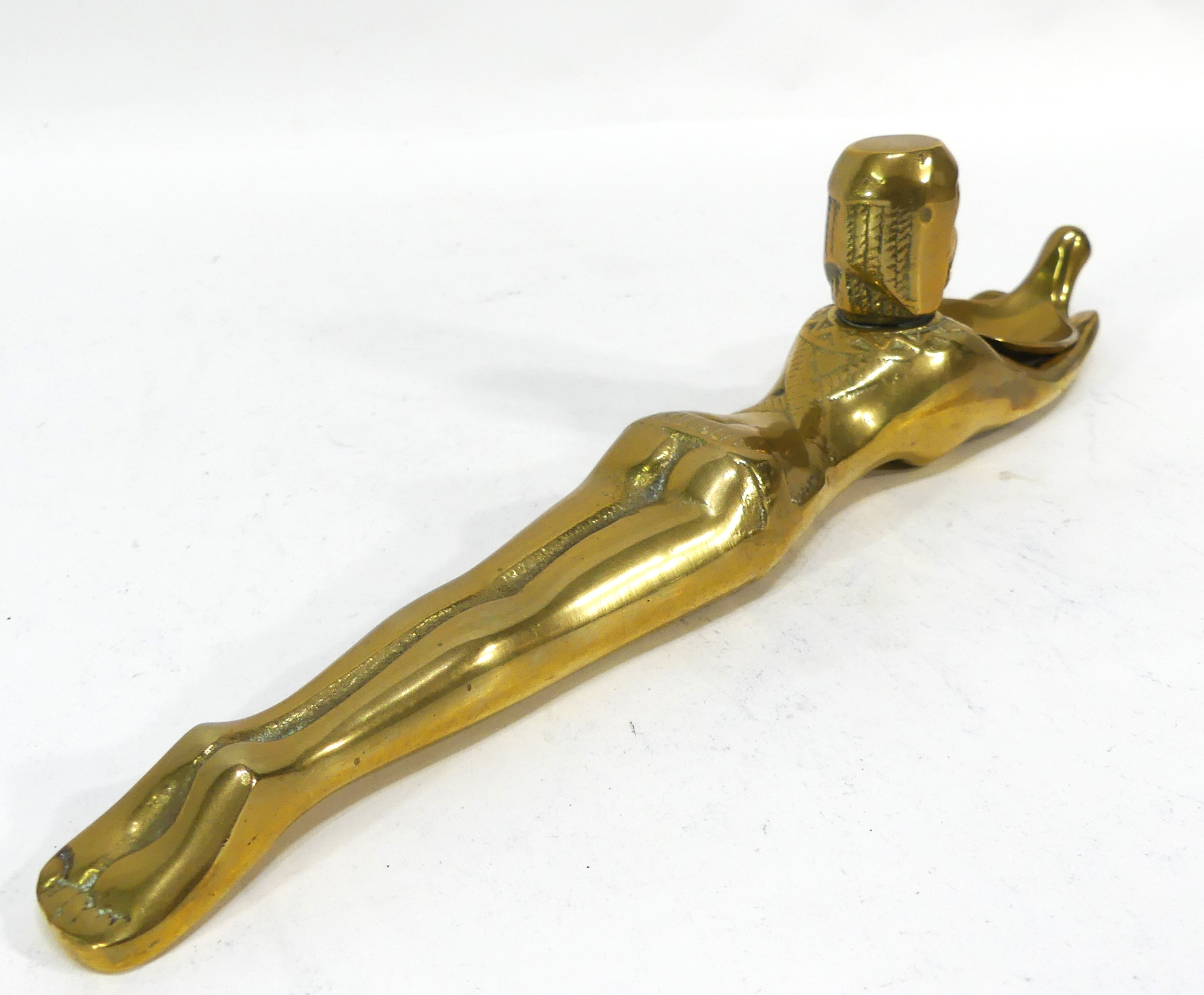 Nageuse Égyptienne Cuillère à Fard en Bronze - Photo 7