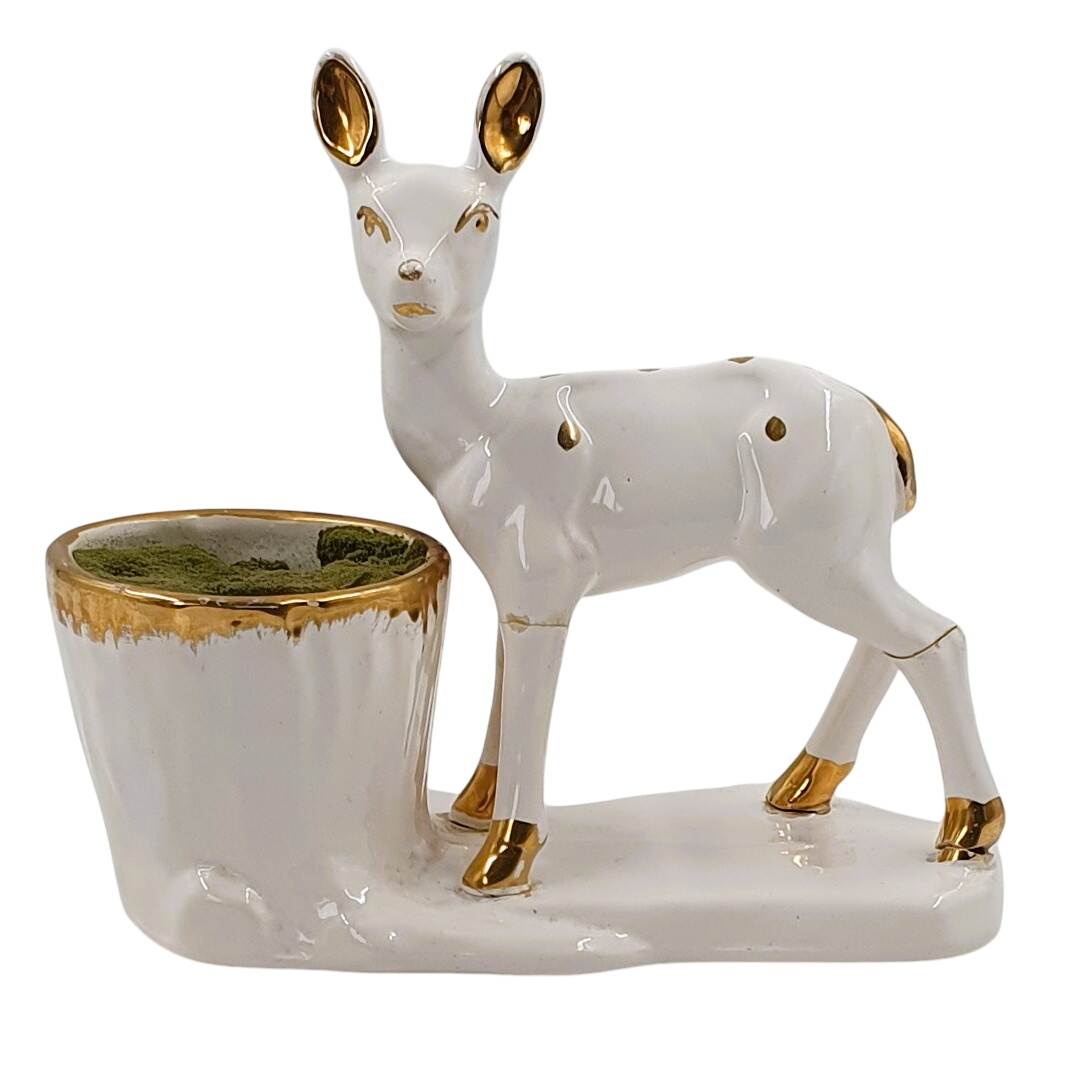 Pot planteur biche Vallauris en céramique - Photo 0