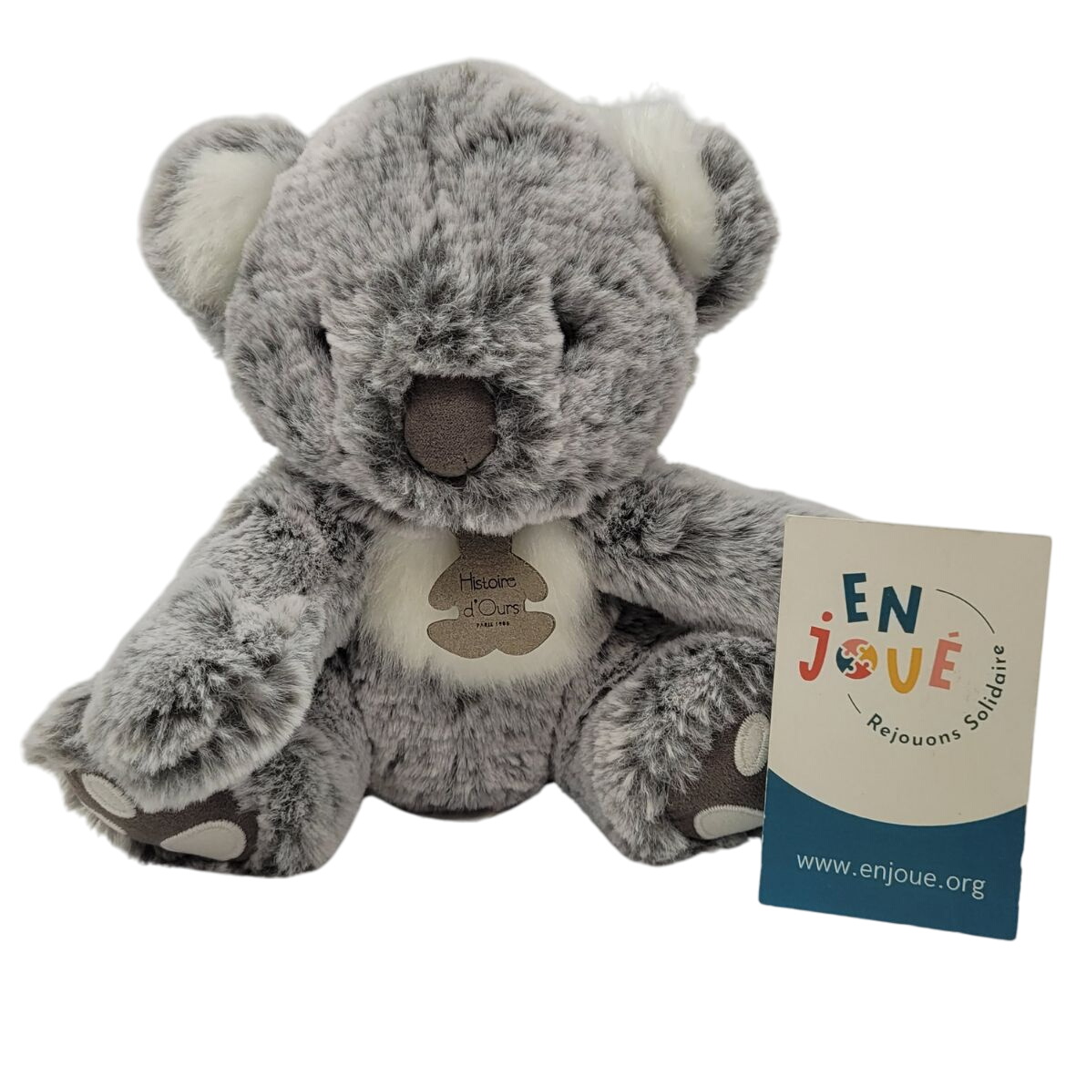 Peluche Koala Gris - 18 cm à partir de la naissance. Très bon état -  reconditionné disponible sur Label Emmaüs