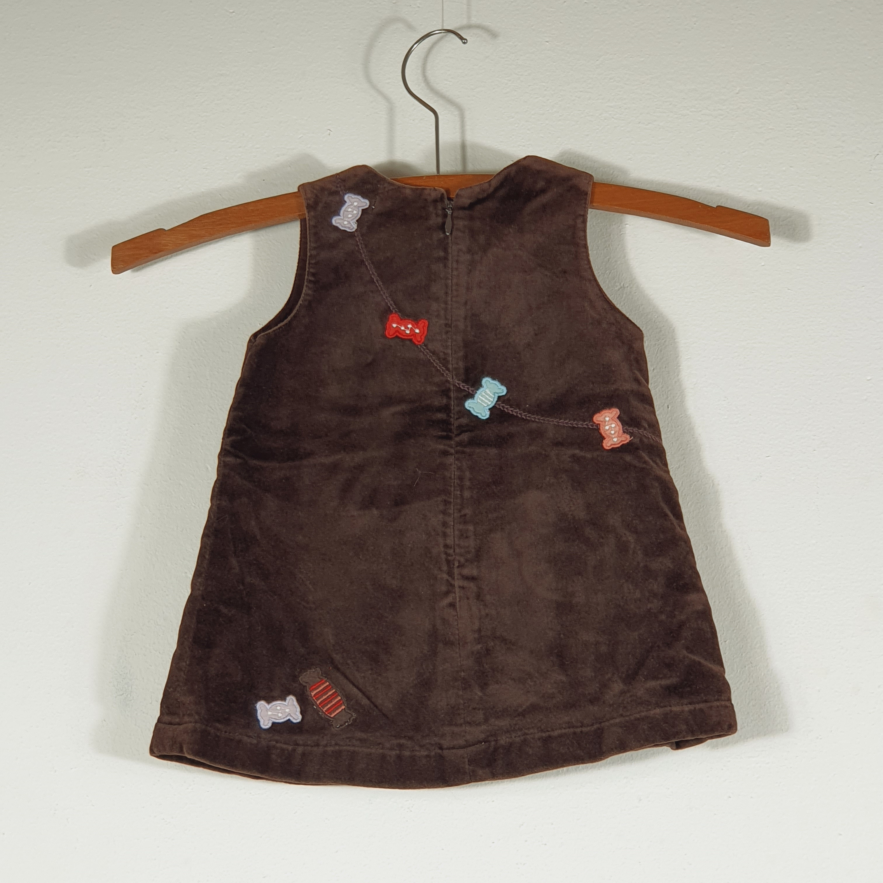 Robe en velours marron - DPAM - 6 mois - Photo 1