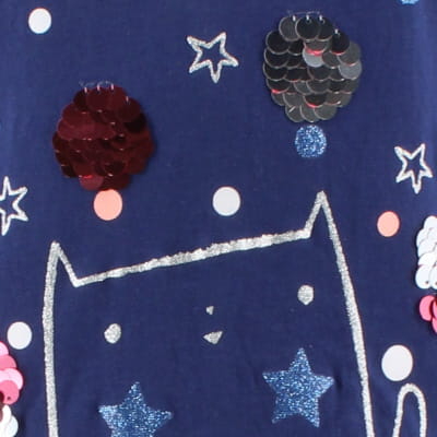 Robe bleue imprimée - GEMO - Taille 12 ans - Photo 2