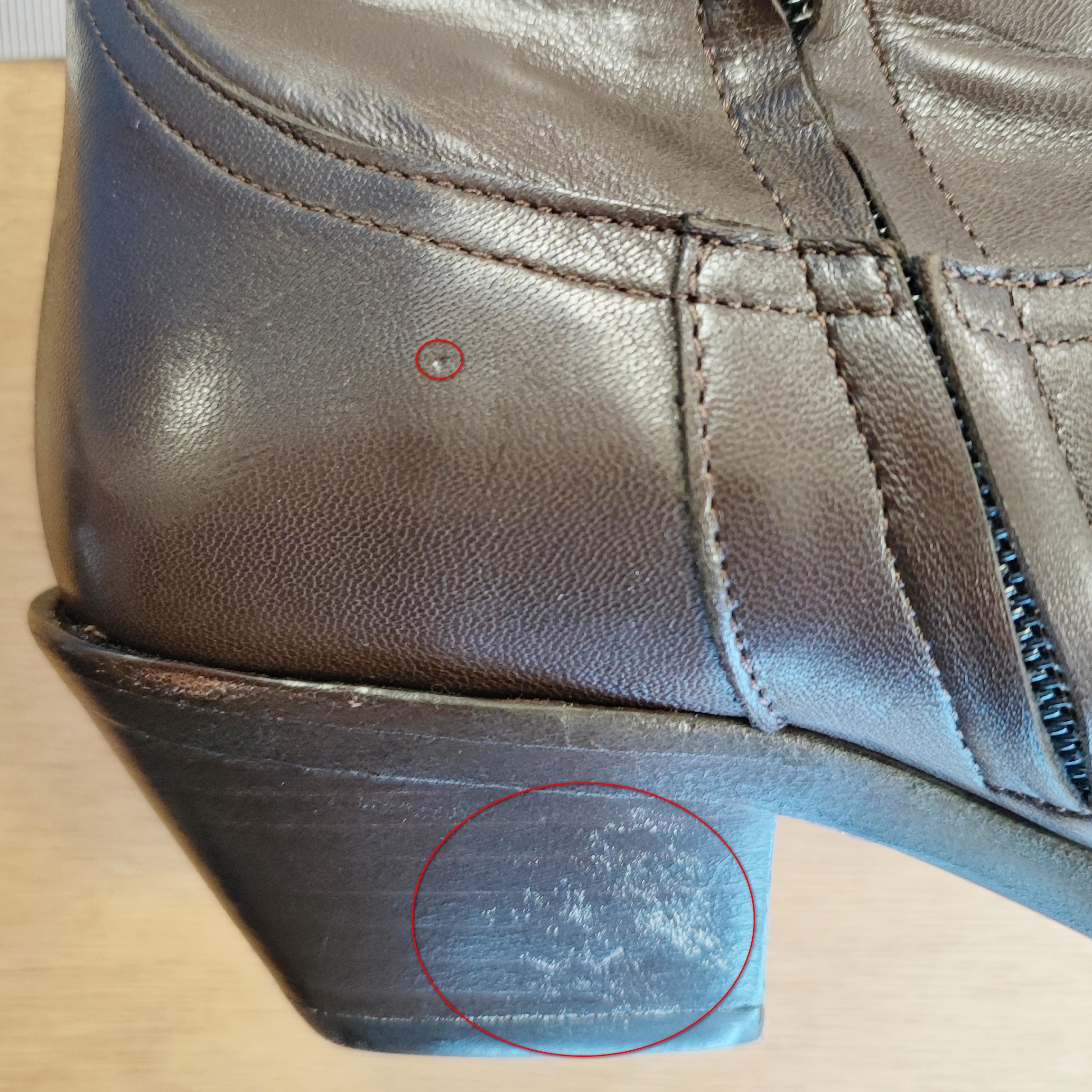 PROMO STEPHANE KELINA - Santiag marron foncé en cuir - 36.5 - Femme - Bon état - Photo 9