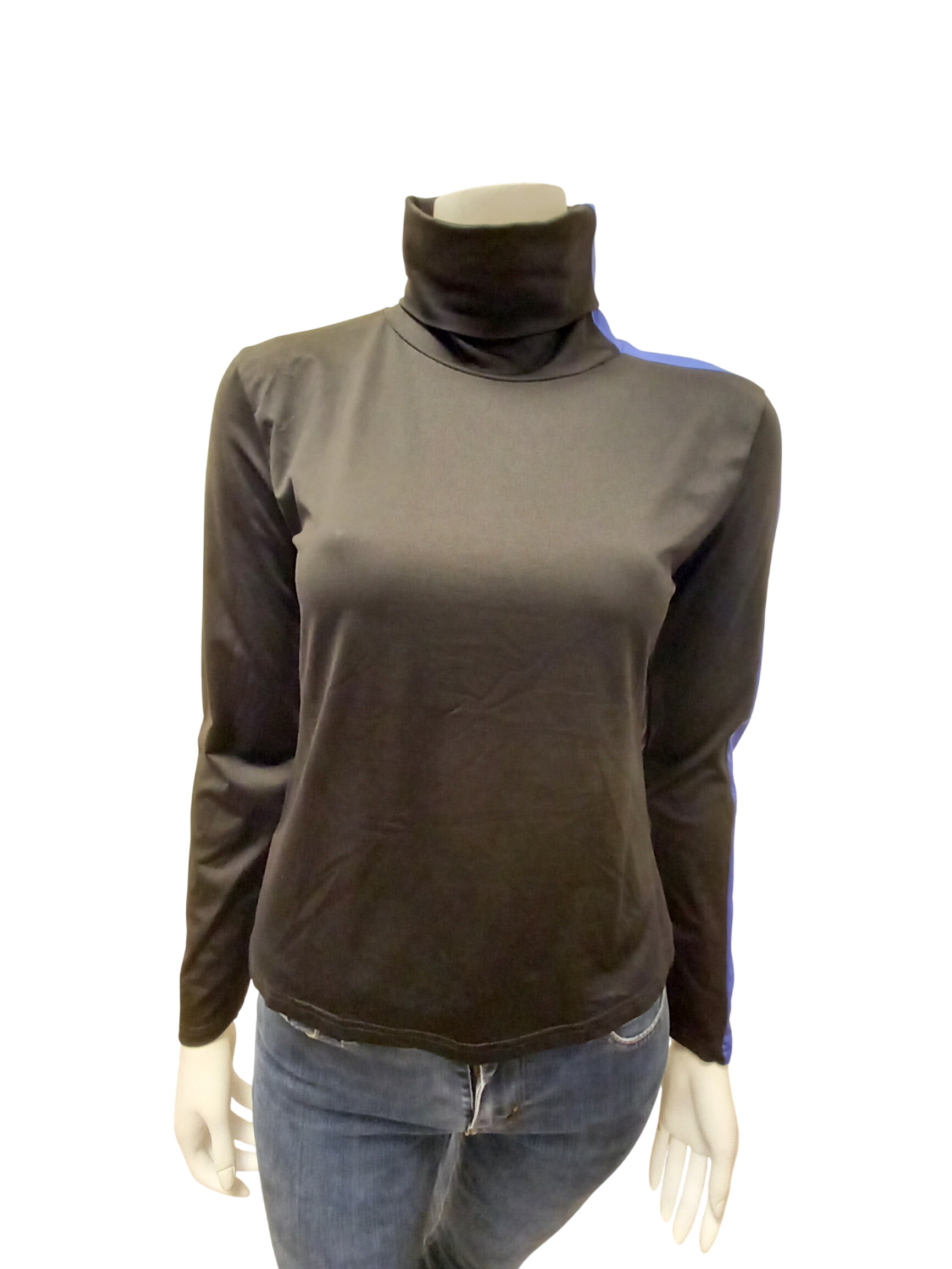 Acheter T-shirt femme col roulé "Thierry Mugler" Bon état - 35,00 € T-shirt femme col roulé "Thierry Mugler" Bon état - reconditionné disponible sur Label Emmaüs