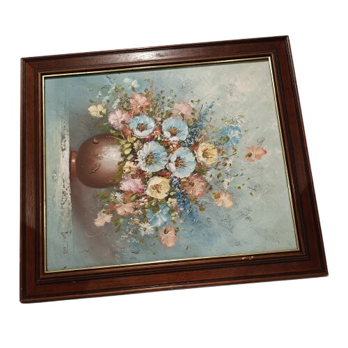 Acheter Peinture sur toile "Bouquet " Bon état - 150,00 € Peinture sur toile "Bouquet " Bon état - reconditionné disponible sur Label Emmaüs