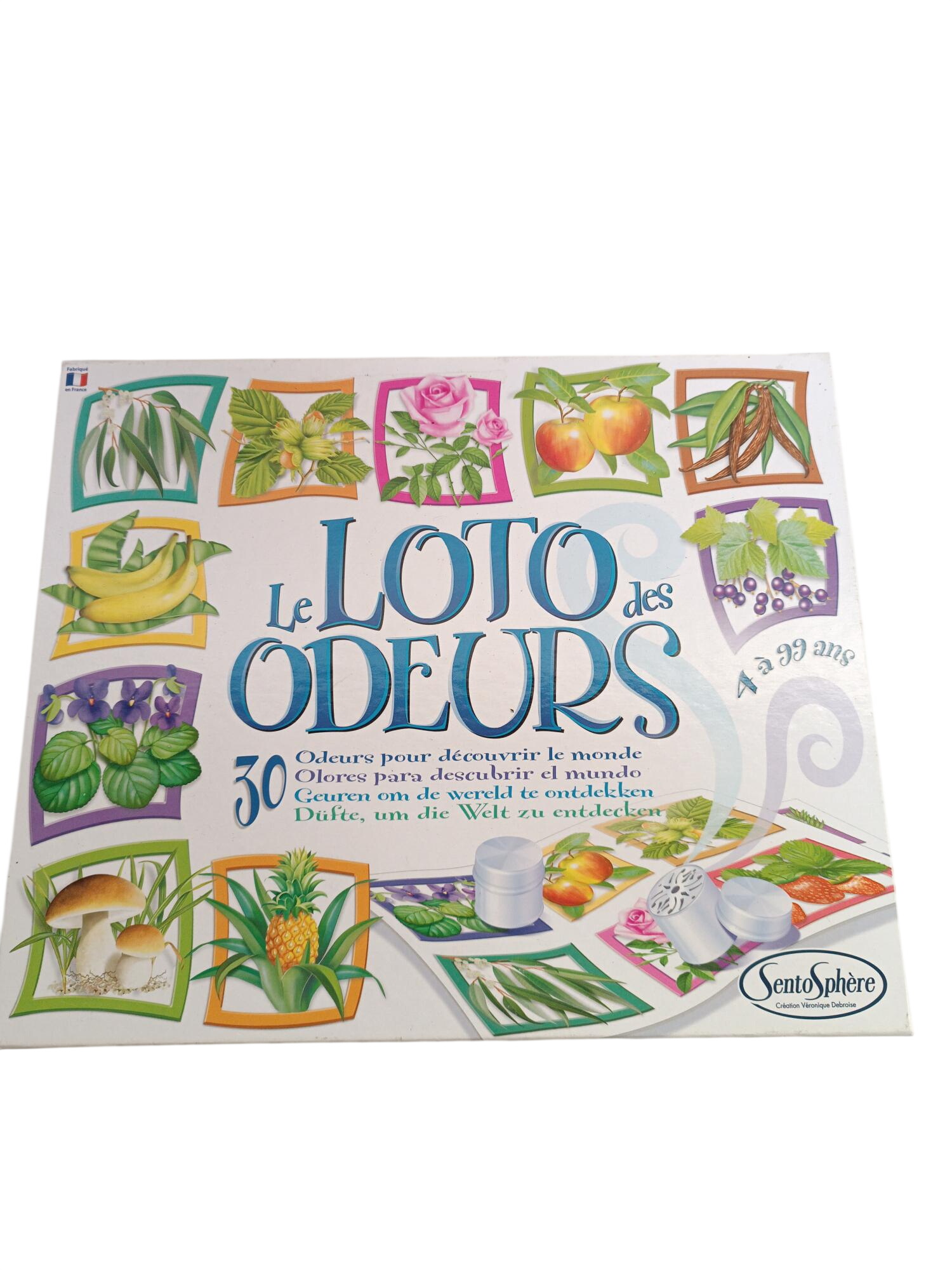 Jeu éducatif "Le Loto des Odeurs" Très bon état -  reconditionné disponible sur Label Emmaüs